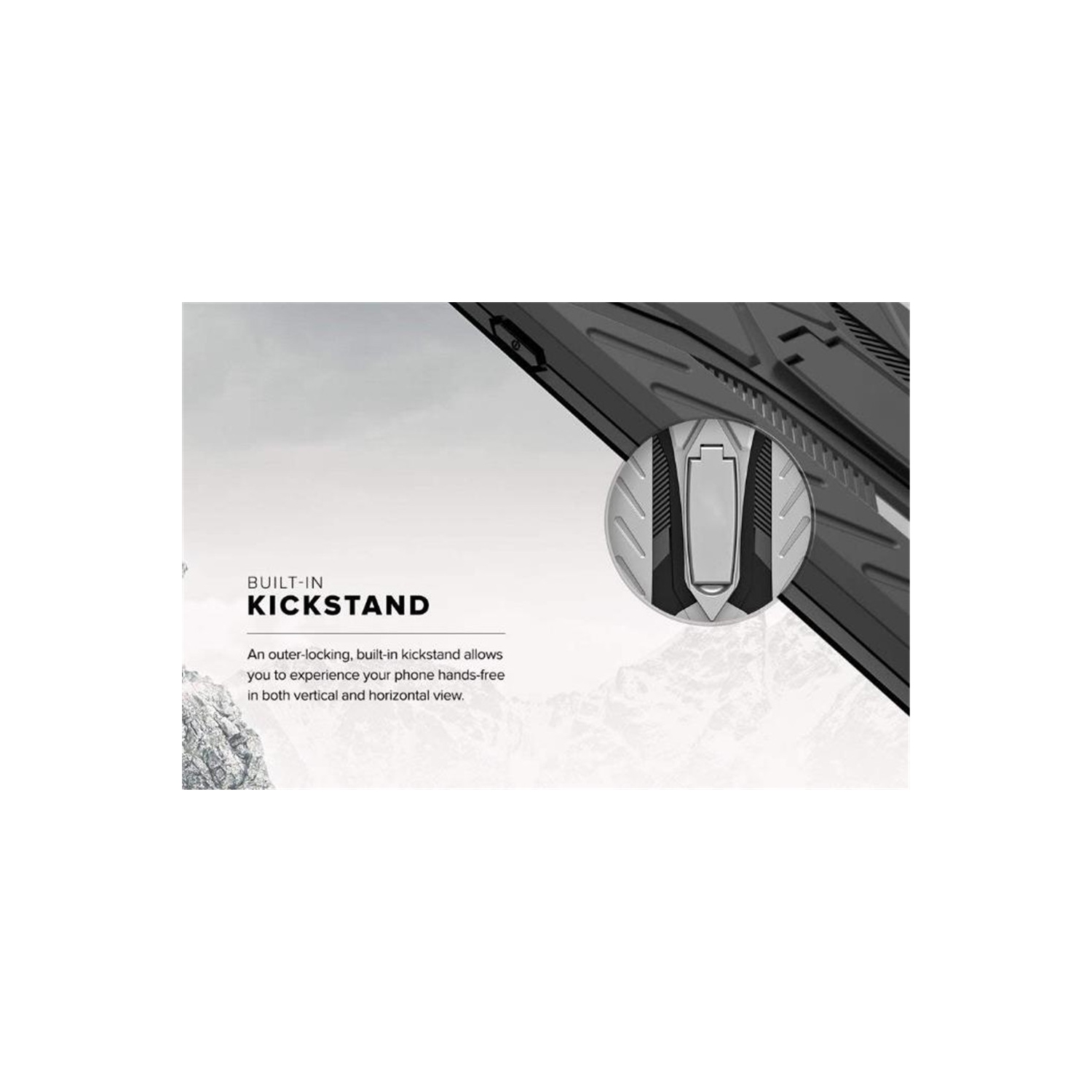 【CSmart】 Shockproof Heavy Duty Rugged Defender Hard Case with Kickstand for iPhone 14 Plus, Red