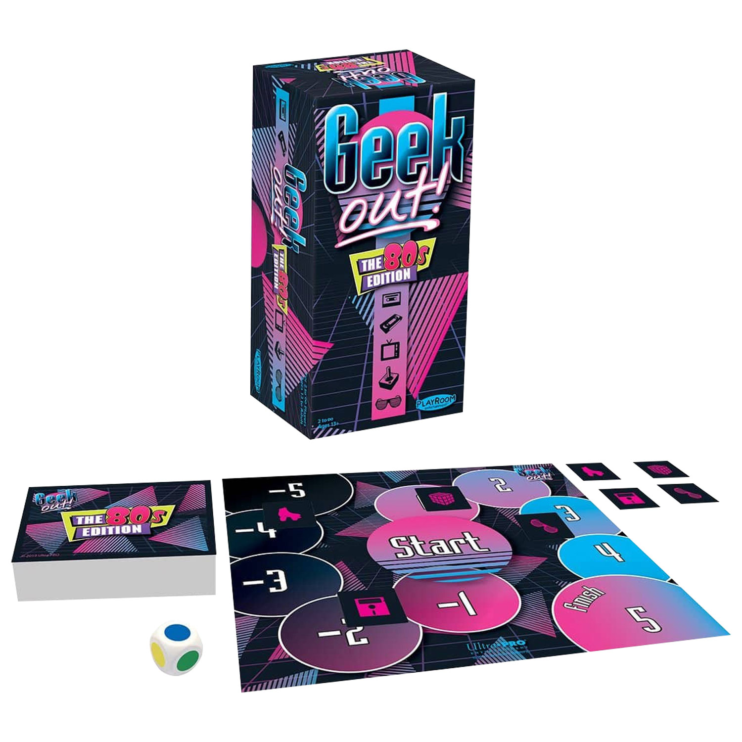 Ultra PRO Geek Out! Trivia Party Game: The 80s Edition