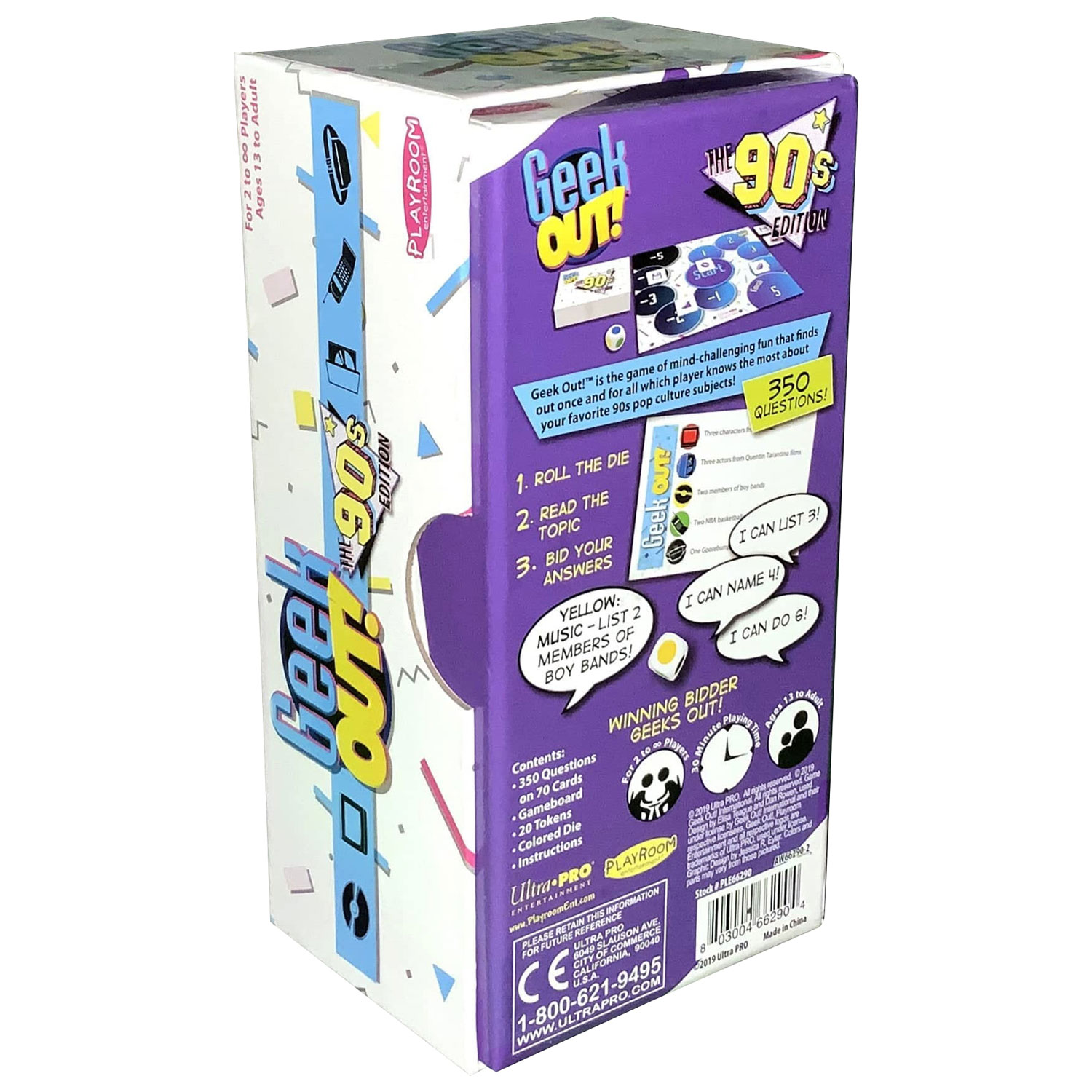 Ultra PRO Geek Out! Trivia Party Game: The 90s Edition