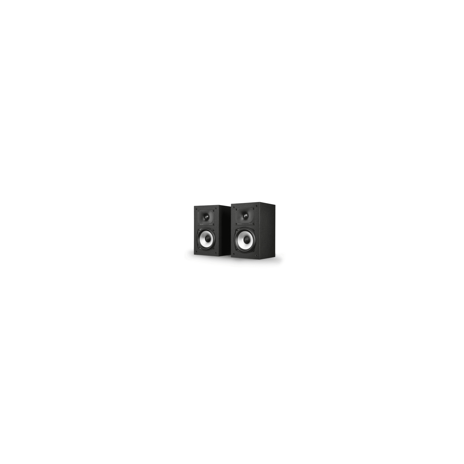 Polk Monitor Wired Hi-Res Audio Dolby Atmos Tweeter Balanced Woofer Midnight Black Bookshelf Speakers (MXT15BK)