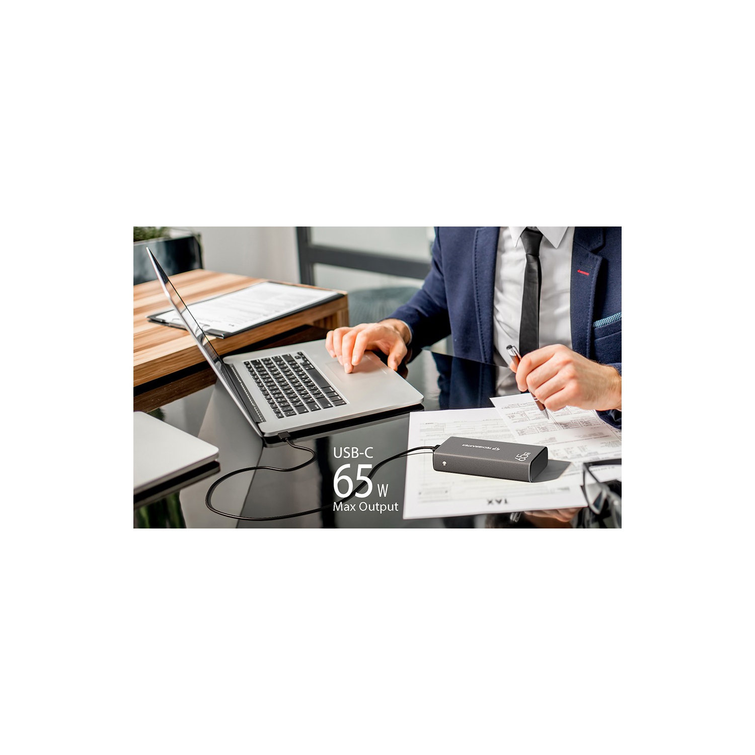 Chargeur portable 65&nbsp;W USB-C 30000mah W de TechSMARTER avec chargement ultrarapide de Samsung, chargeur portatif compatible avec iPhone, Samsung