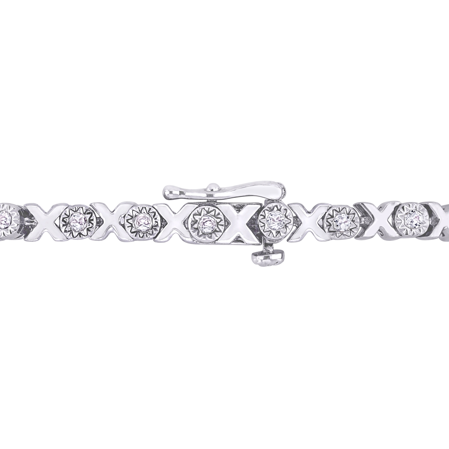 Amour 1 CT TW Diamond Bracelet Tennis Argent