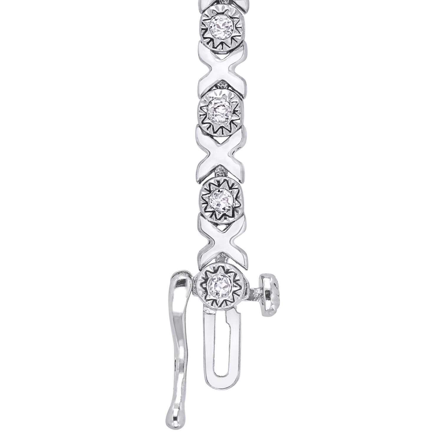 Amour 1 CT TW Diamond Bracelet Tennis Argent