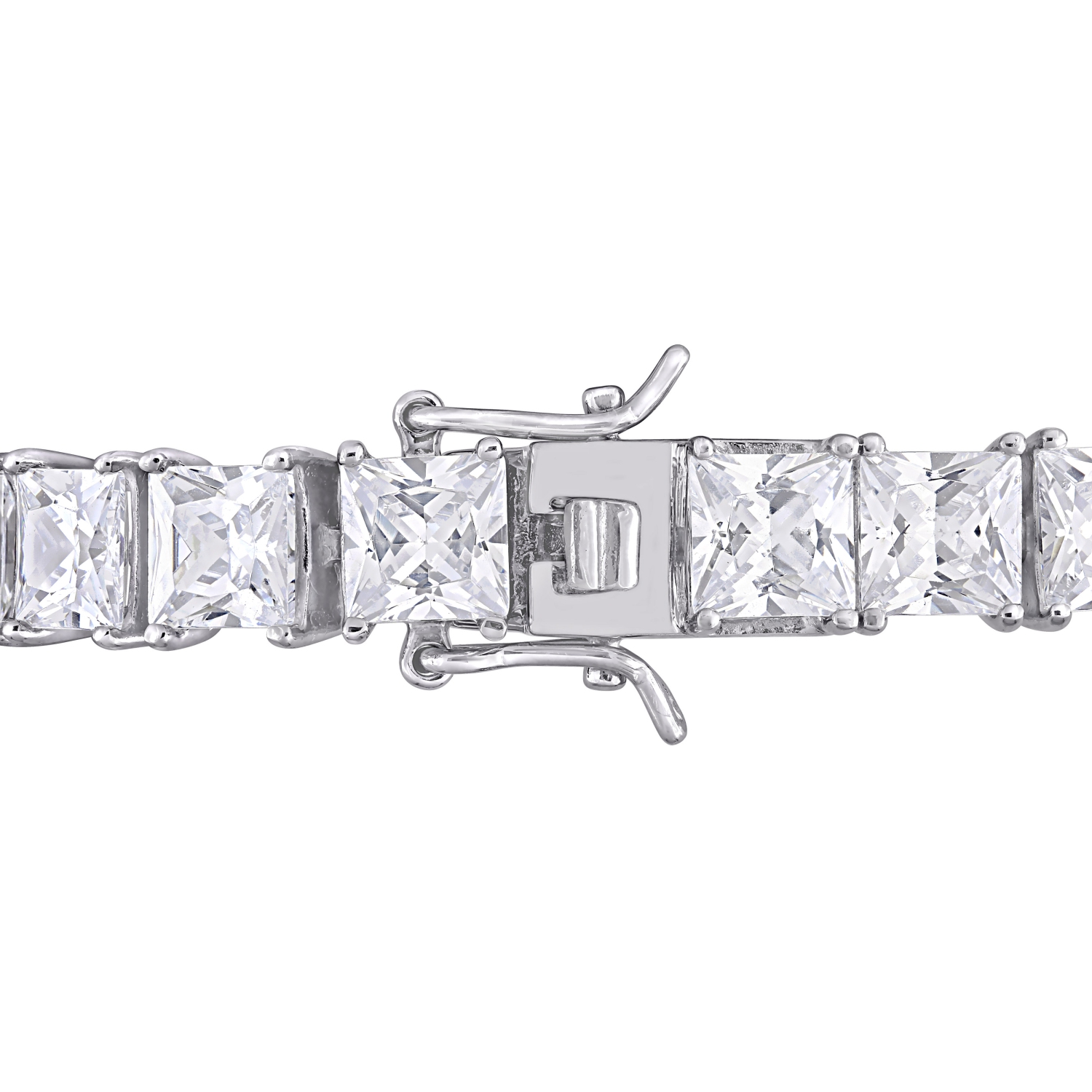 Amour 56 3/4 CT TGW Bracelet tennis en argent avec zircon cubique blanc