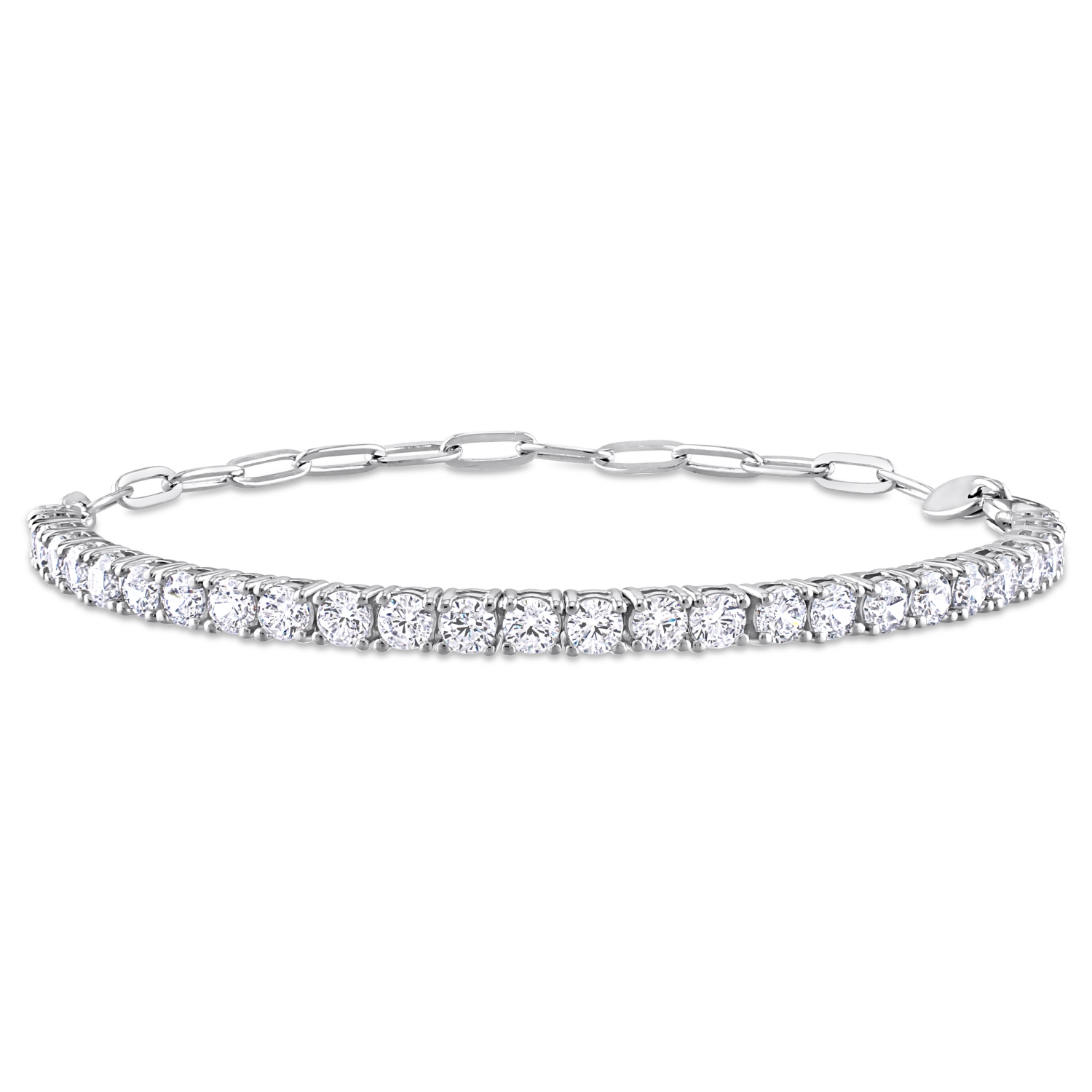 Amour 5 CT TGW Cubic Zirconia Bracelet Tennis Argent