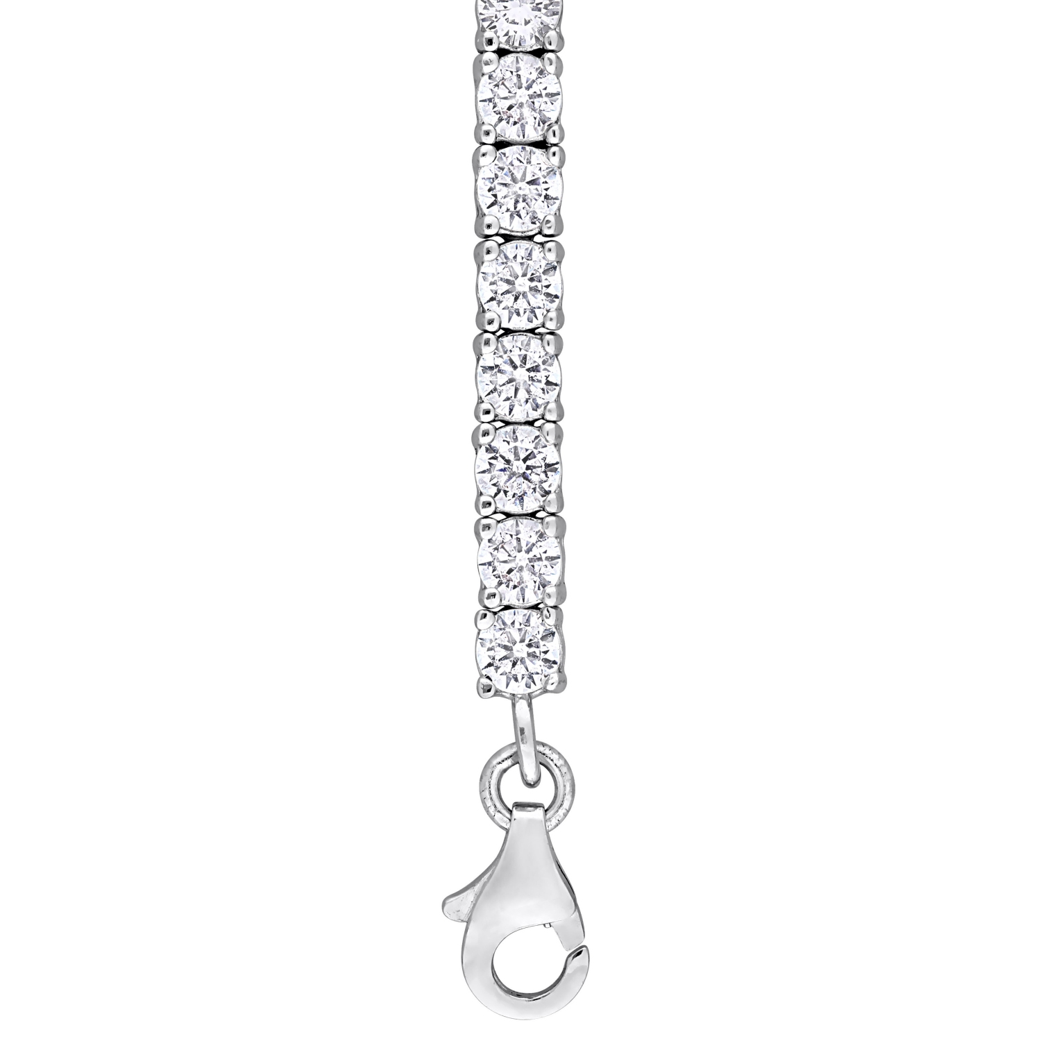 Amour 5 CT TGW Cubic Zirconia Bracelet Tennis Argent