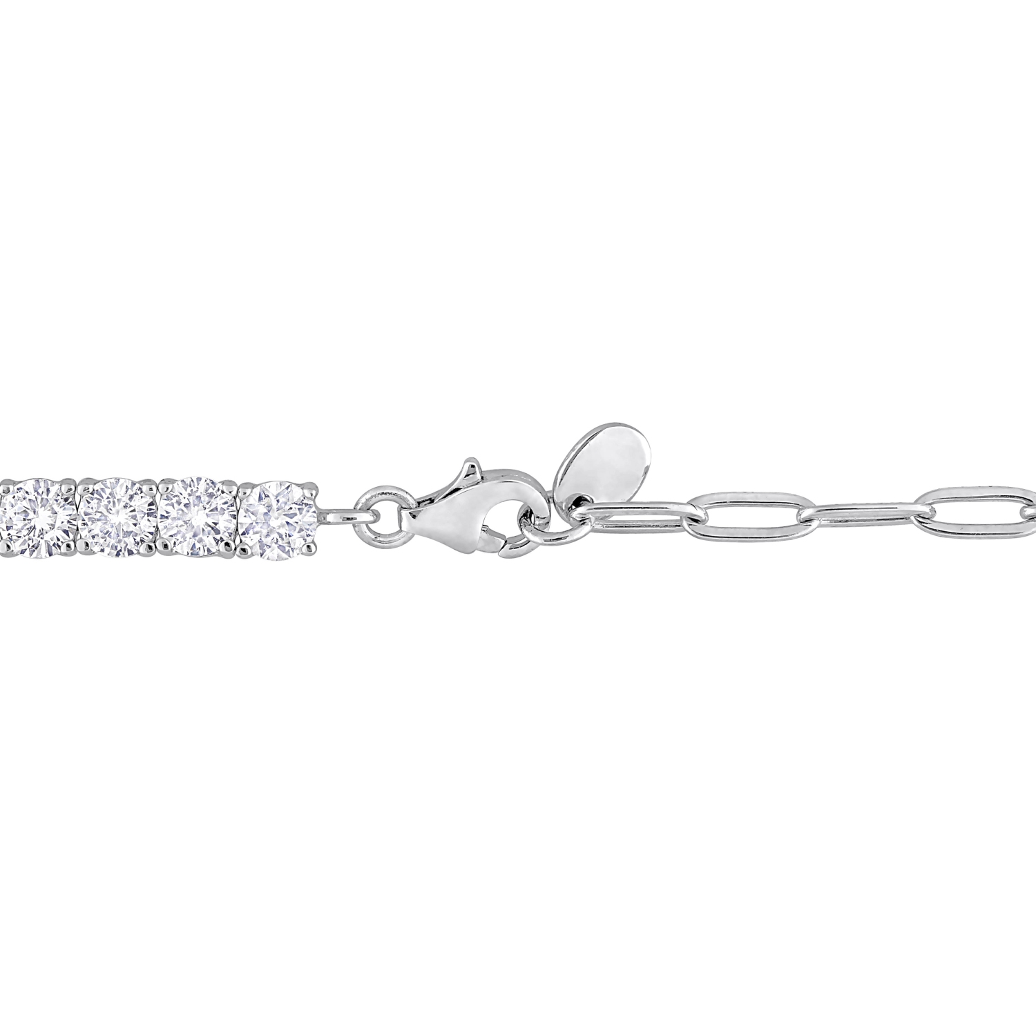 Amour 6 CT TGW Created White Sapphire Tennis Bracelet silver