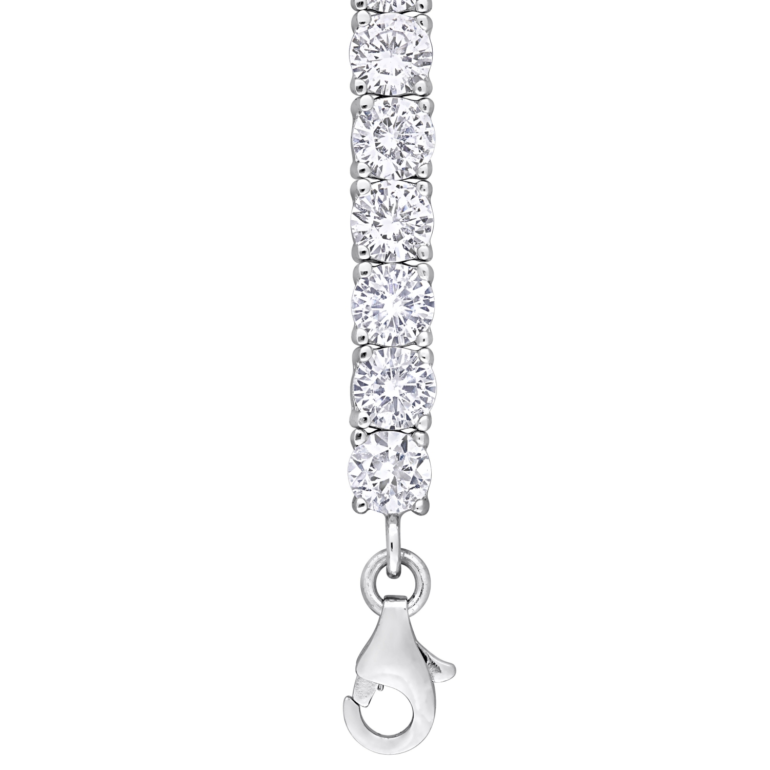 Amour 6 CT TGW Created White Sapphire Tennis Bracelet silver