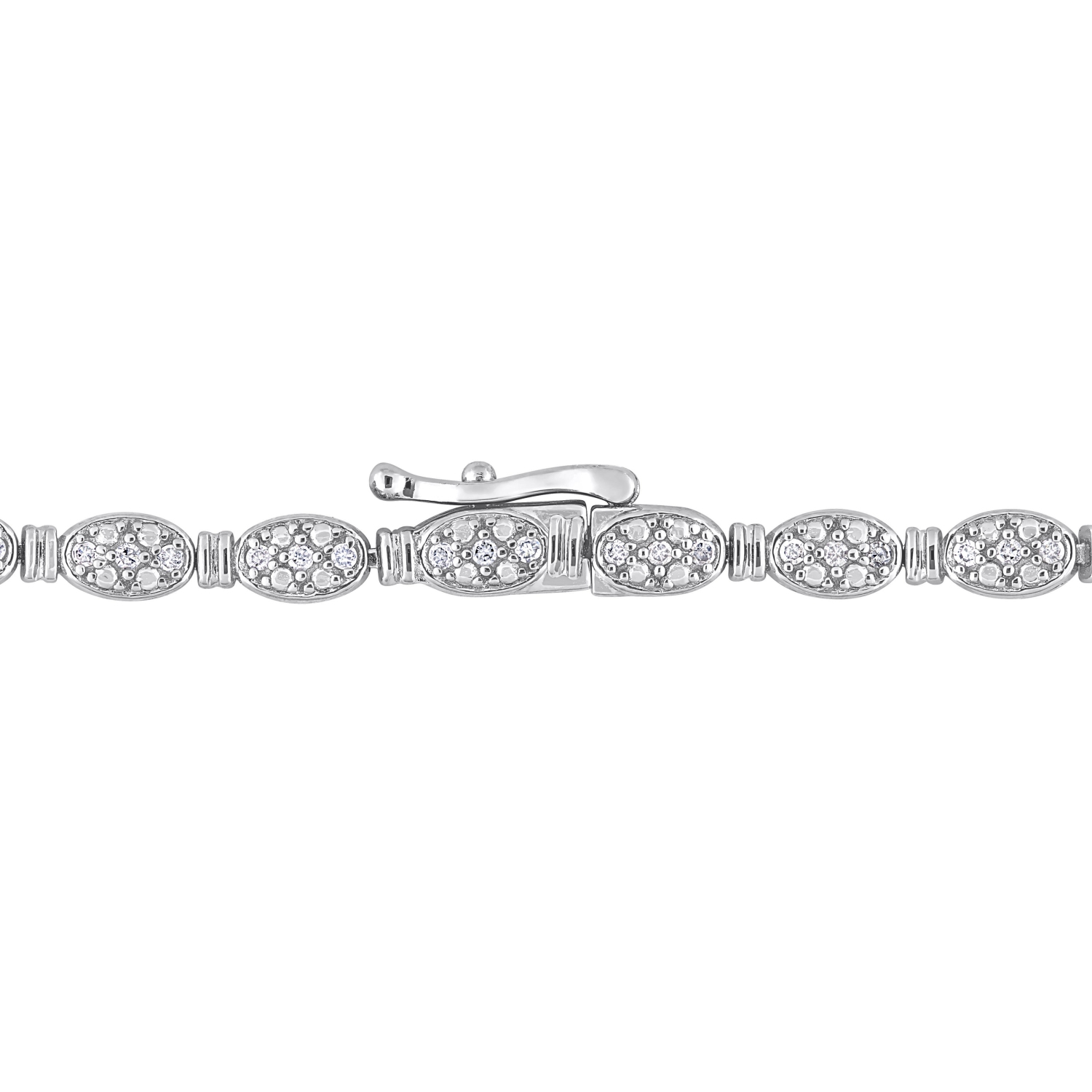 Amour 1/2 CT TW Diamond Tennis Bracelet Silver