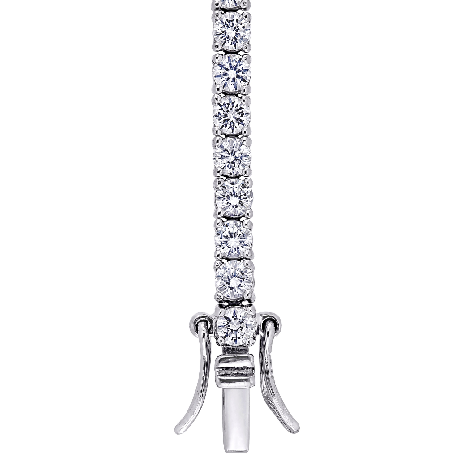 Amour 10 CT TGW Cubic Zirconia Bracelet Tennis Argent