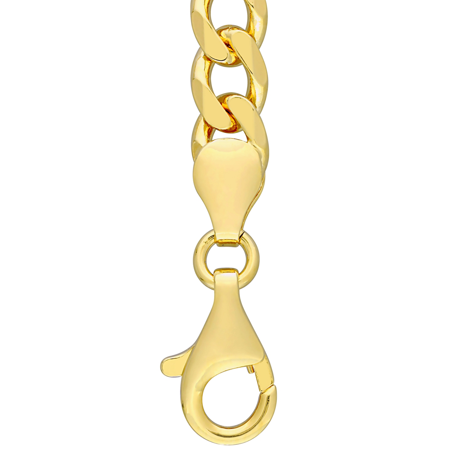 Amour 2 4/5 CT TGW Peridot Bracelet à maillons en argent jaune