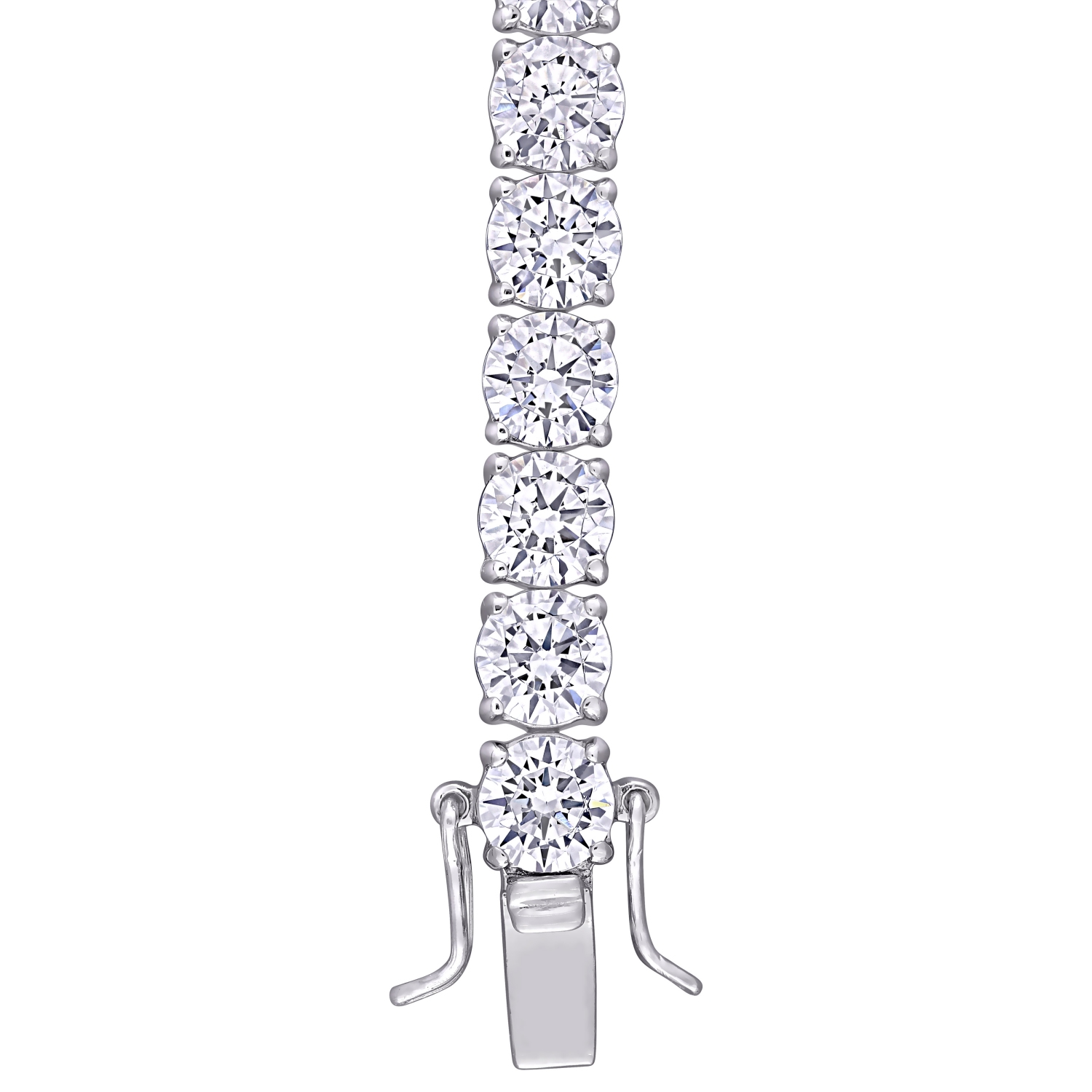 Amour Bracelet de tennis en argent avec zircon cubique blanc 40 CT TGW
