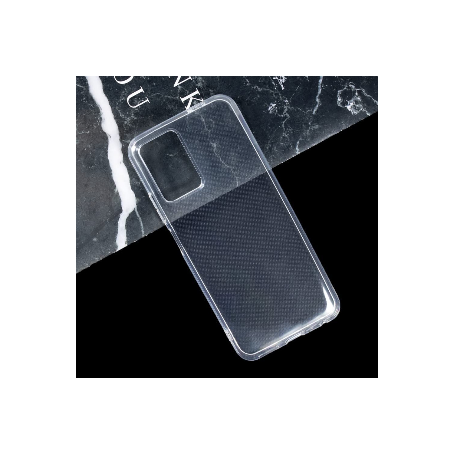 TopSave Transparent Glossy Surface Soft TPU Gel Rubber Case For TCL 303 5.5"