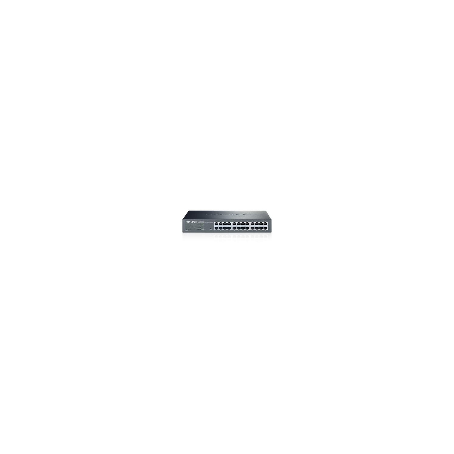 TP-Link 24 Port RJ45 240VAC 60Hz 220V 10/100/1000Mbps Gigabit Black Switch (TL-SG1024DE)