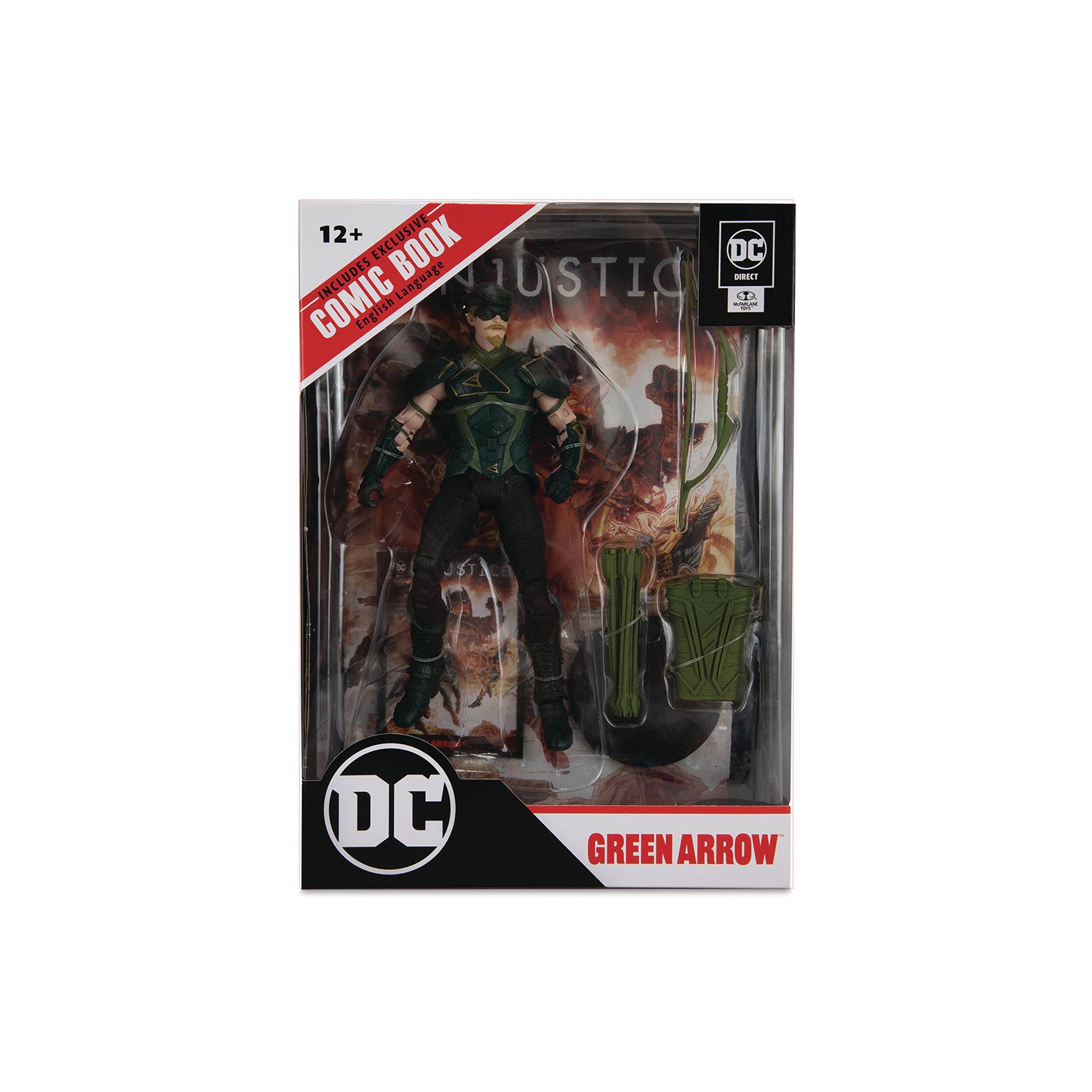 DC Direct Gaming 7 Inch Action Figure Injustice Wave 1 - Green Arrow with Comic