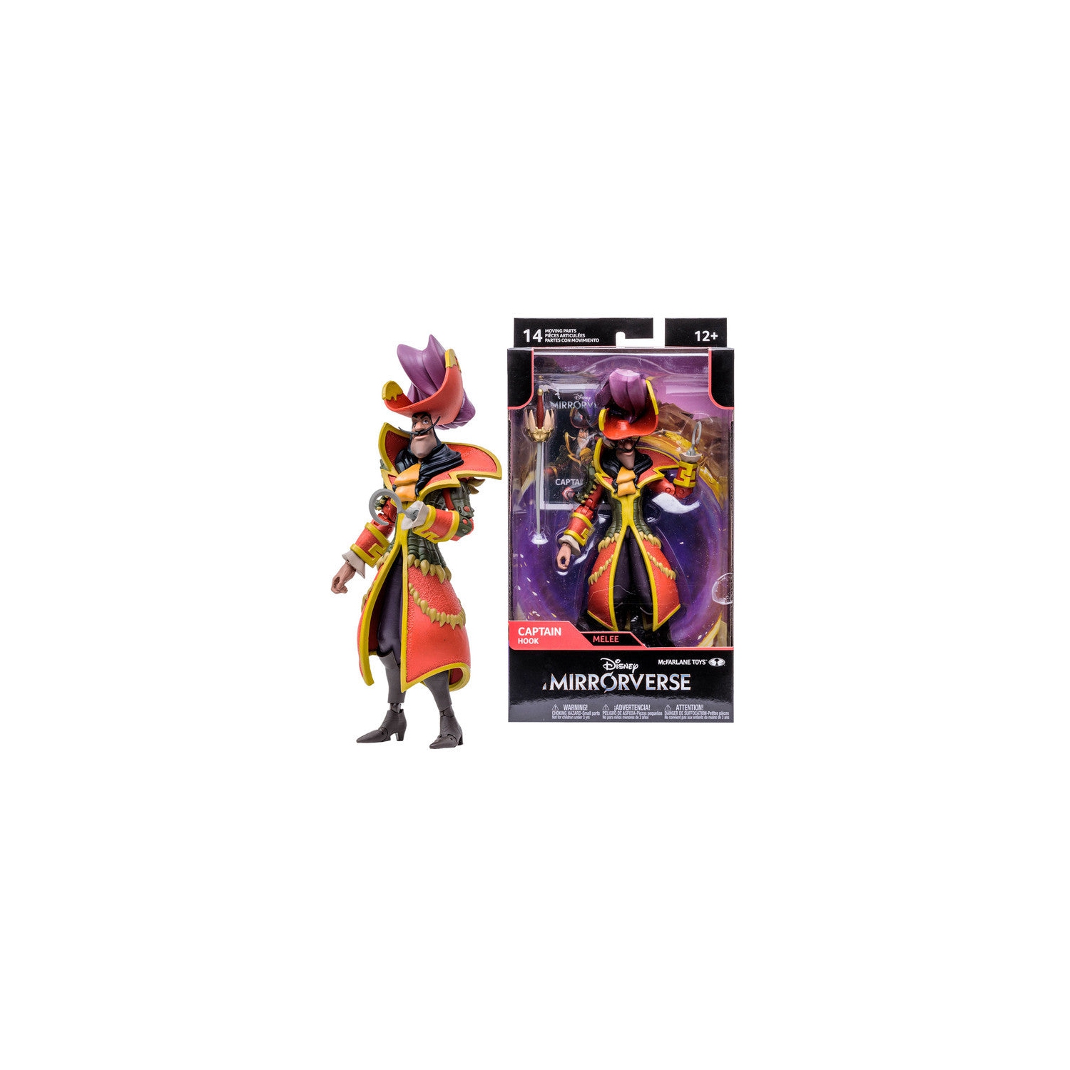 Disney – figurine Mirrorverse de 7 po, vague 3 – Capitaine Crochet