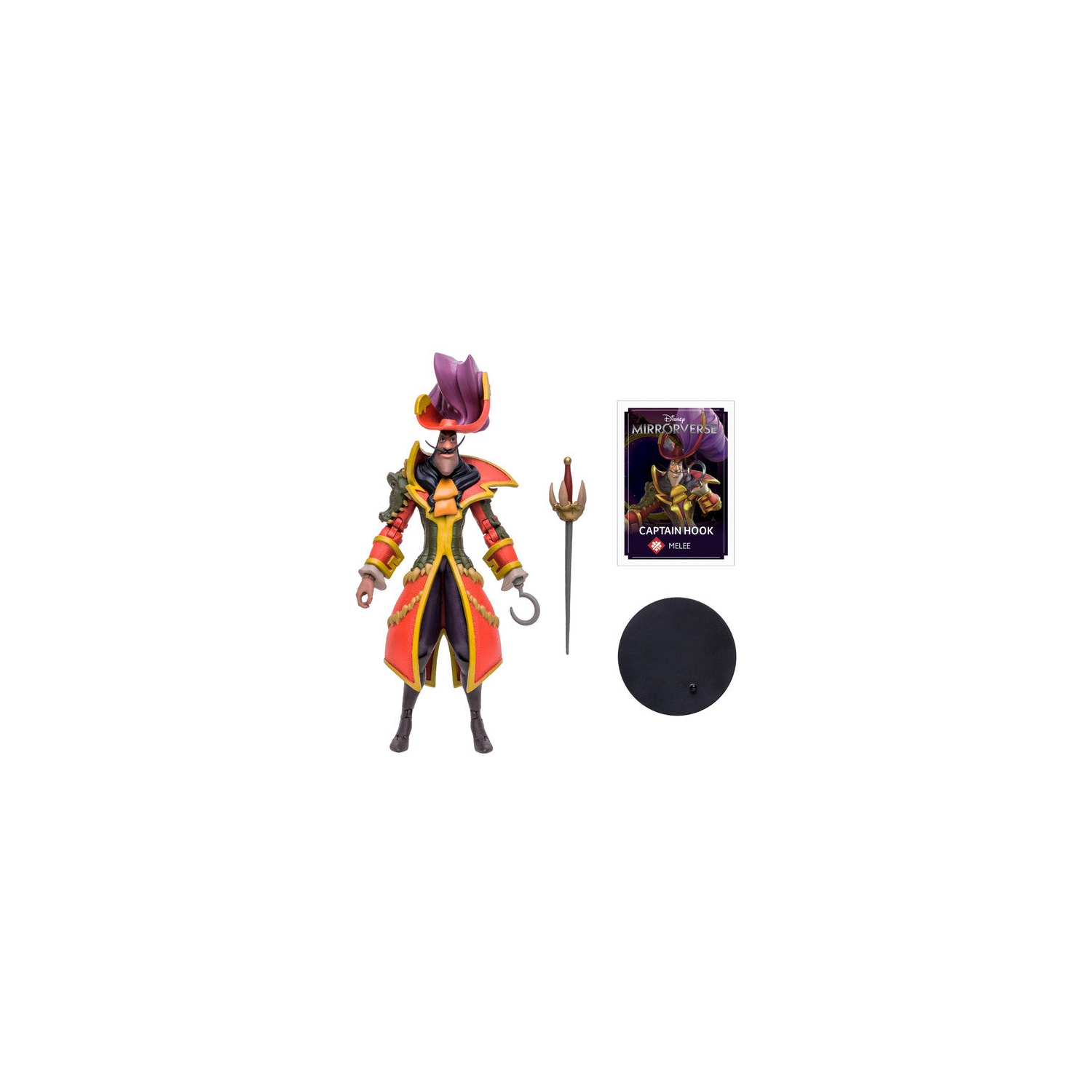 Disney – figurine Mirrorverse de 7 po, vague 3 – Capitaine Crochet