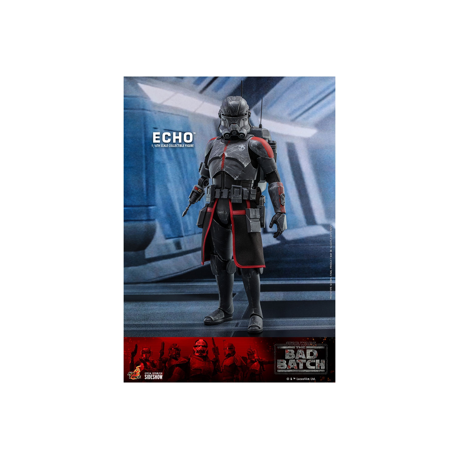 Star Wars The Bad Batch 12 Inch Action Figure 1/6 Scale - Echo Hot Toys 908283