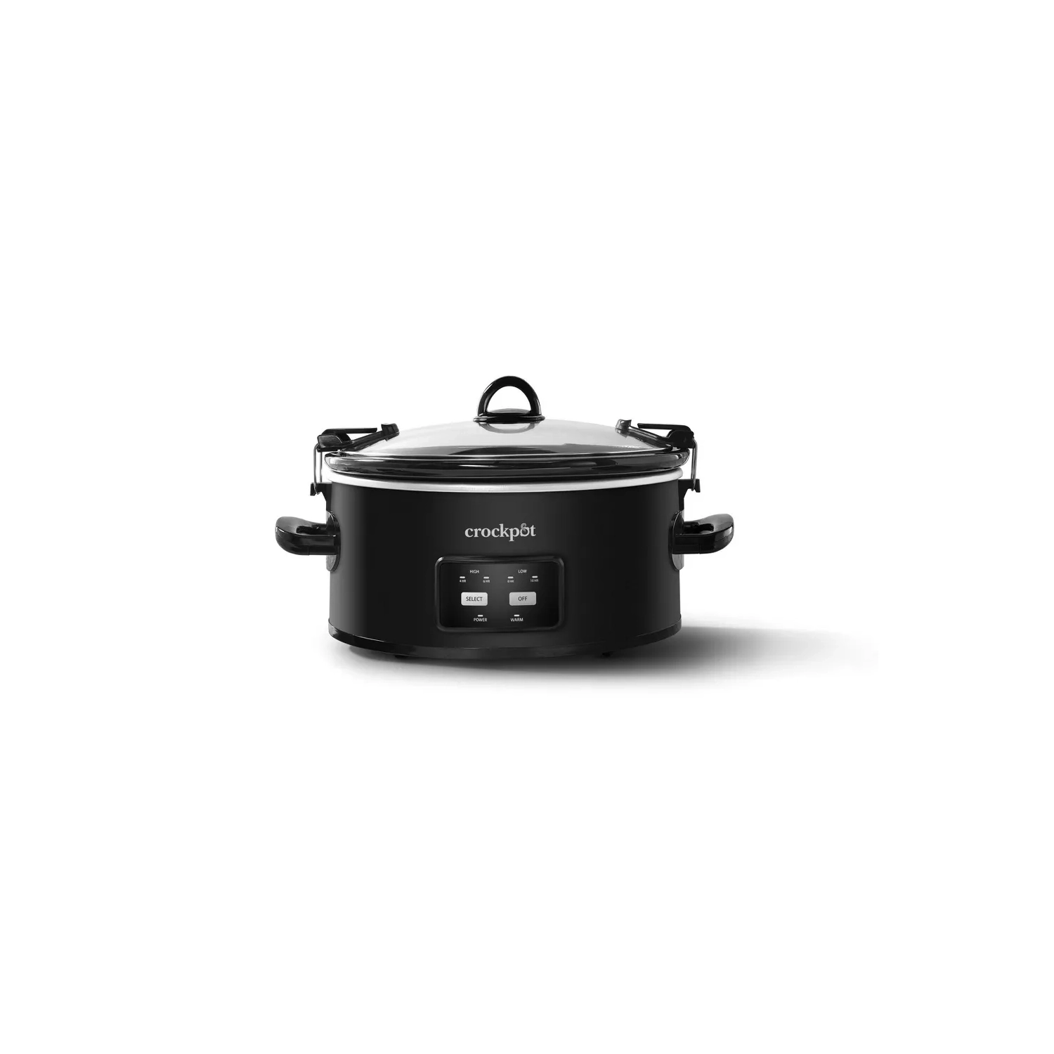 Crock-Pot 6 QT Medium size Programmable Cook & Carry Slow Cooker, Black