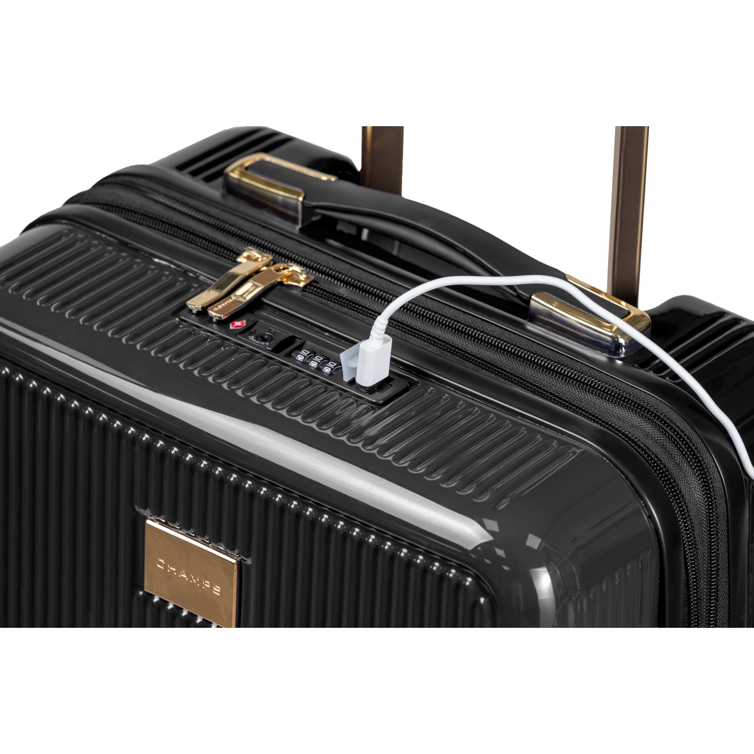 Champs Luxe Collection 3pc Expandable Hardside Luggage Set