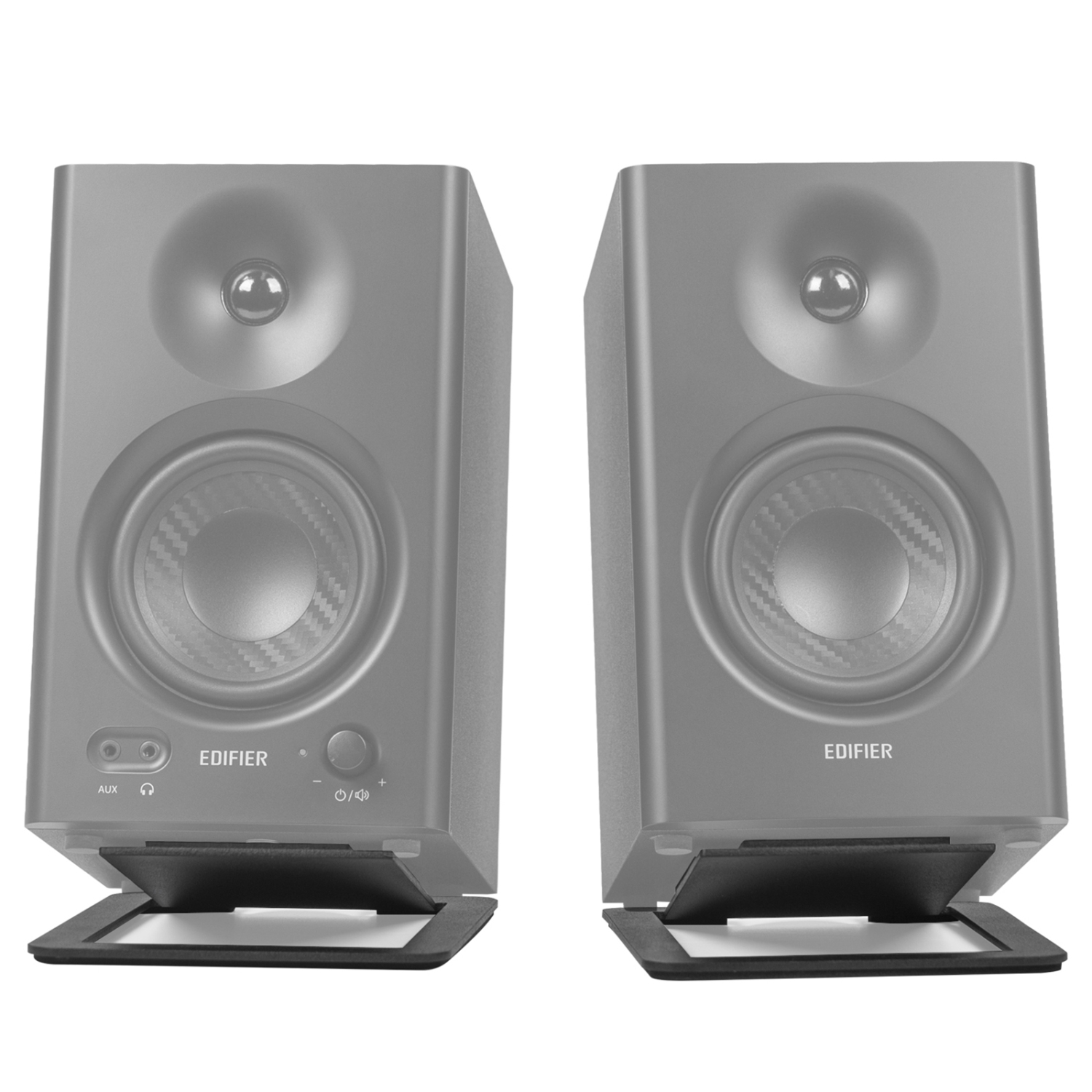 Edifier MR4 Powered Studio Monitor Speakers with speaker stands bundle