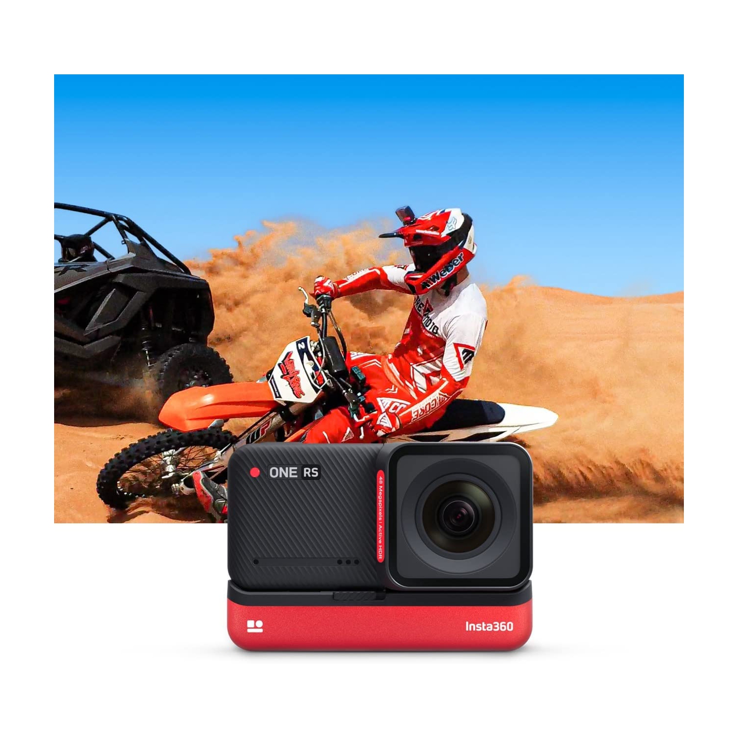 Open Box - Insta360 ONE RS Twin Edition – Waterproof 4K 60fps Action Camera