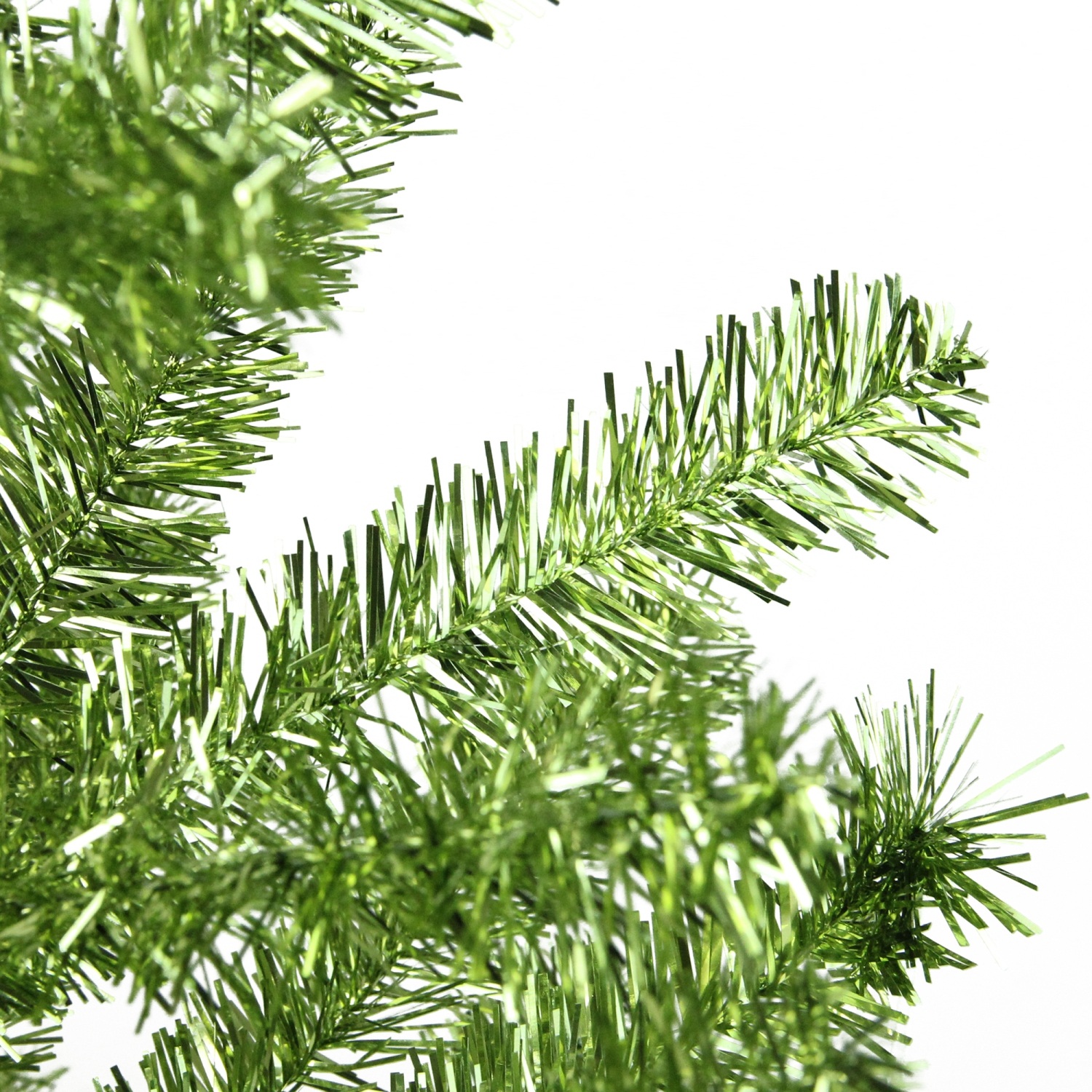 Medium Green Tinsel Pine Artificial Christmas Tree - 3' - Unlit