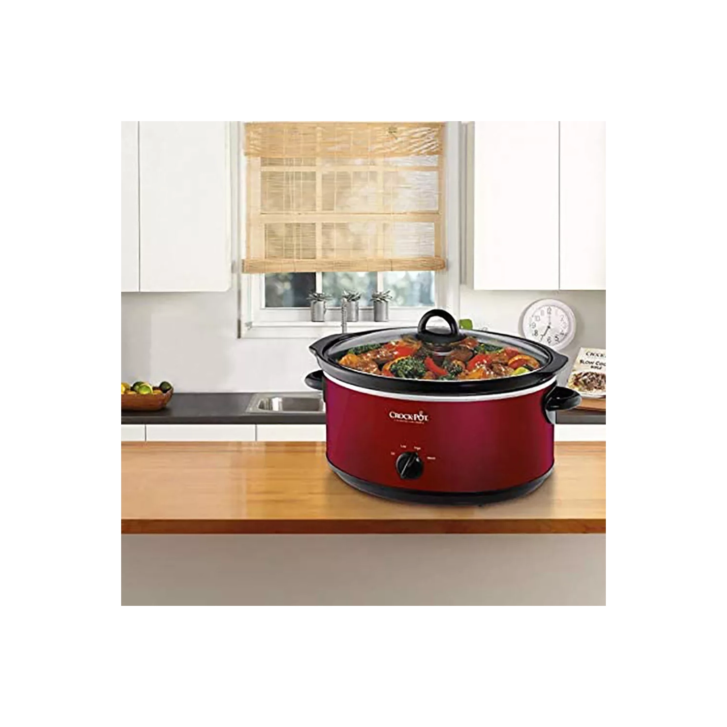 Crock-Pot SCV700-KR Design To Shine 7 Quart Slow Cooker Red