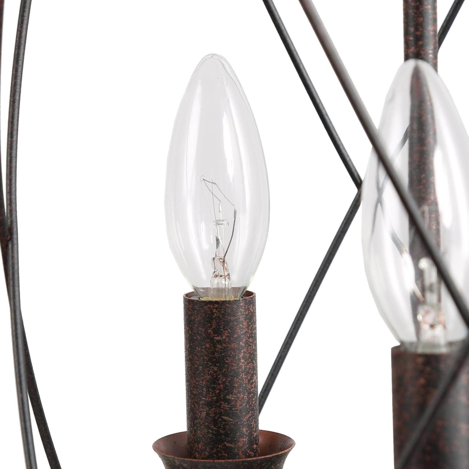 Modern Farmhouse 3-Light Black Cylinder Lantern Chandelier for Kitchen Island