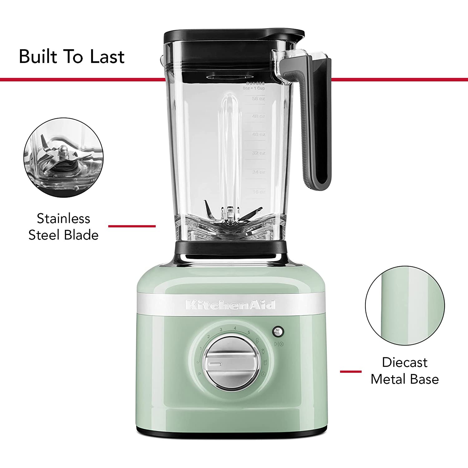 KitchenAid K400 Variable Speed Blender with Tamper - Pistachio - KSB4028PT