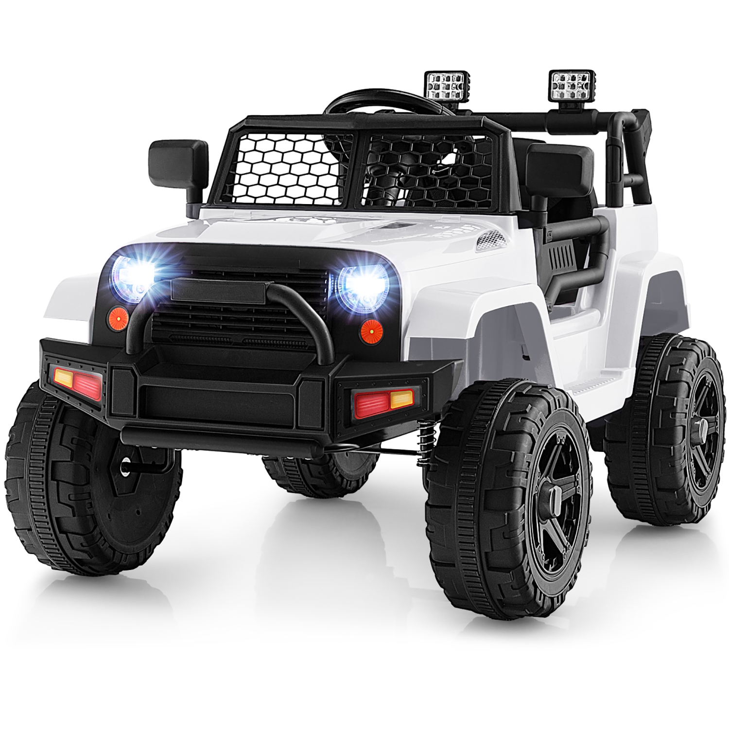Gymax 12V Kids Ride On Truck Car Electric Vehicle Remote w/ Music & Light