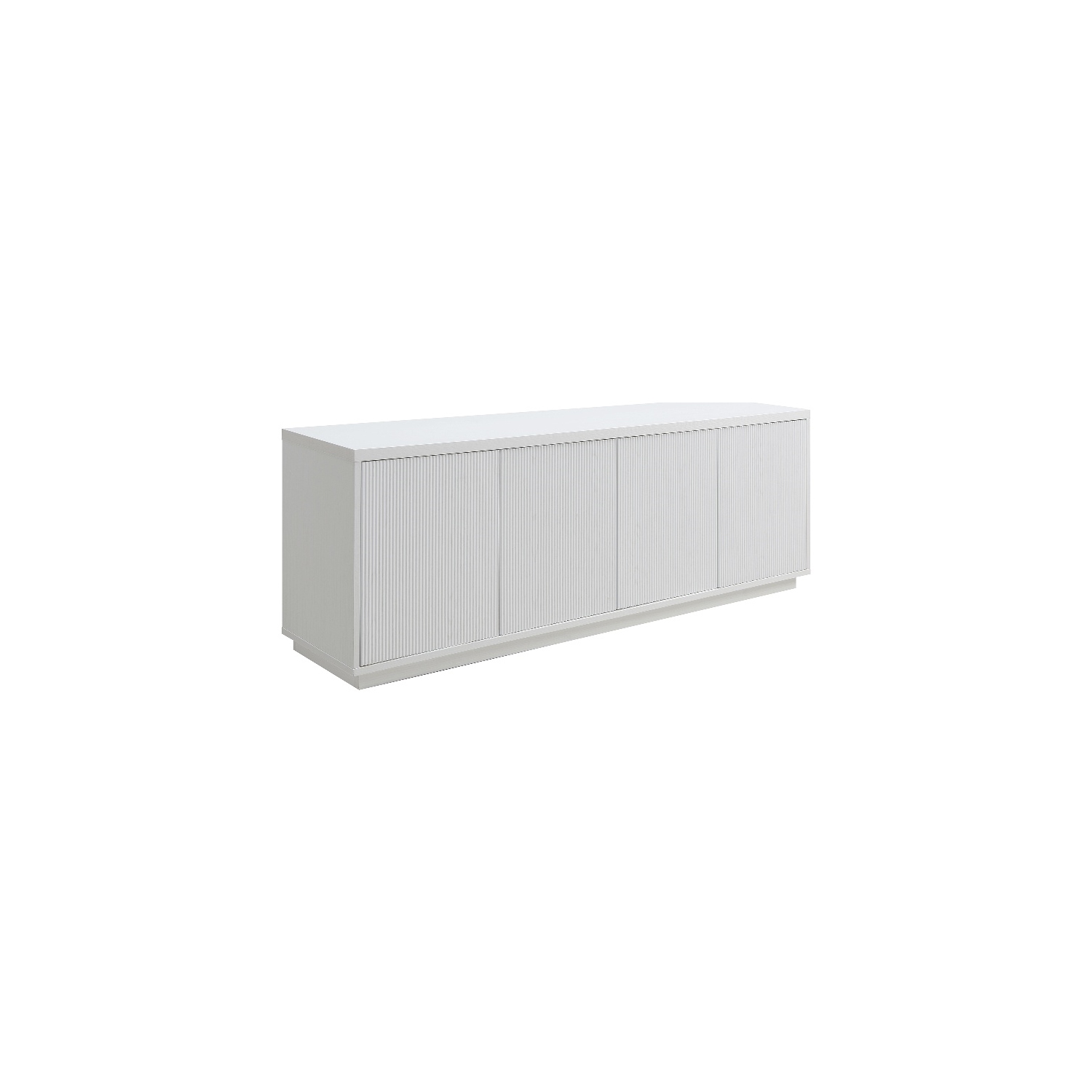 Henn&Hart 70" White/PVC TV Stand