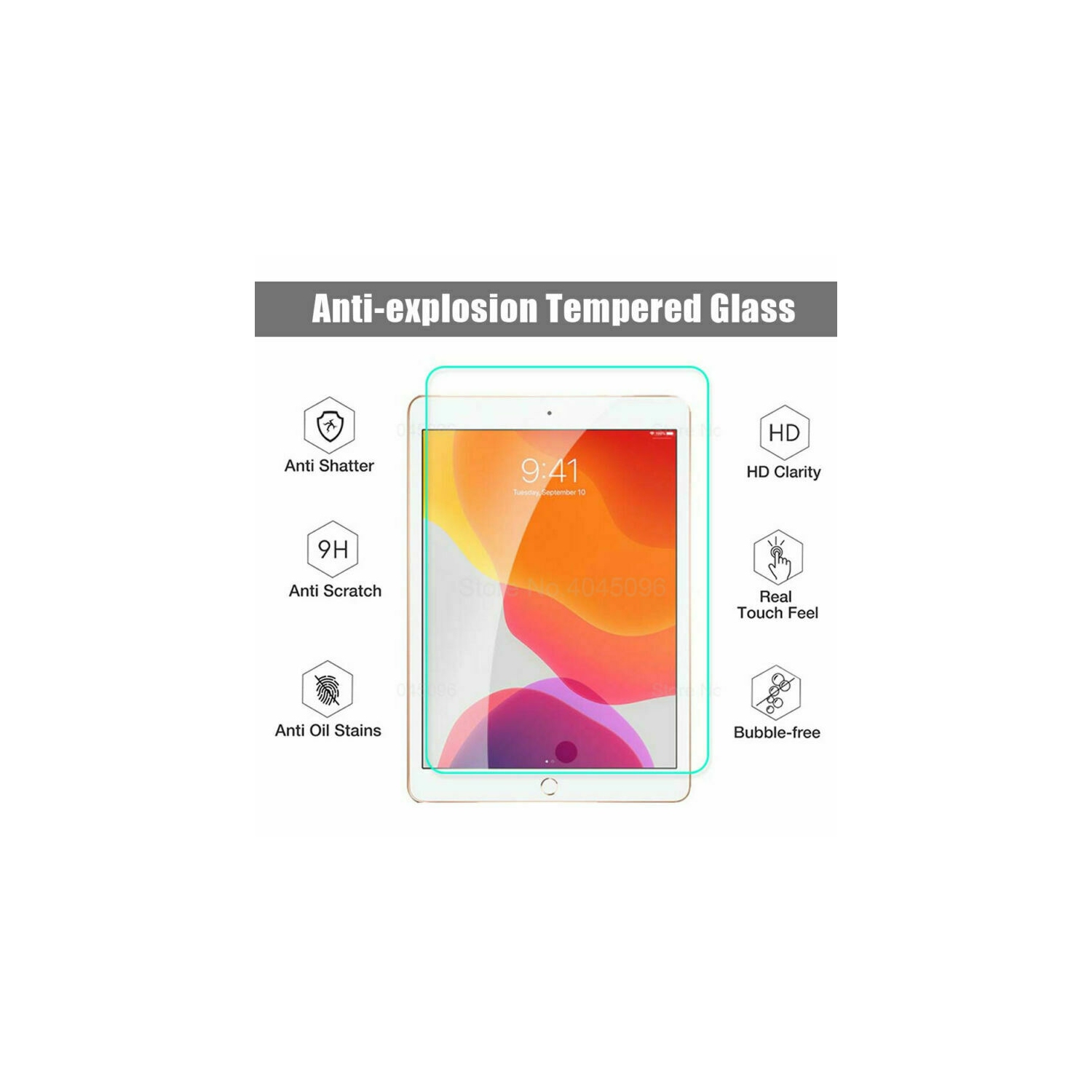 [SuperShield] Apple iPad Air 5 5ᵉ Generation Protecteur d'écran LCD en verre trempé Film anti-rayures, protecteur de film sans bulles pour iPad Air 5