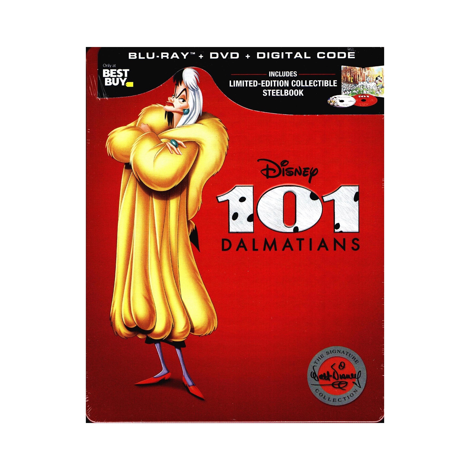101 Dalmatians [Signature Collection] [SteelBook] [Digital Copy] [Blu-ray/DVD] [Only @ Best Buy] [1961]
