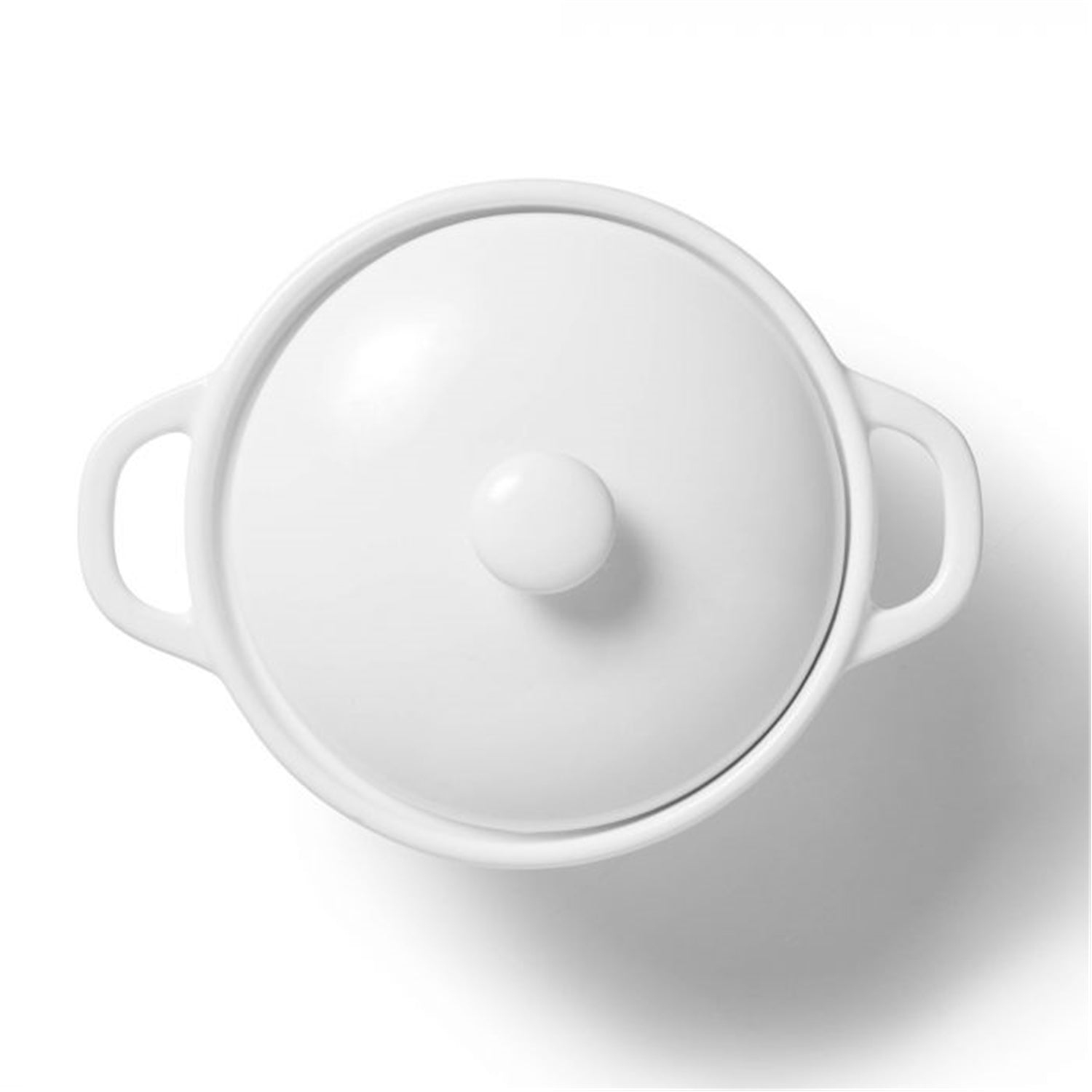 Gourmet - Set of 2 Porcelain Mini Saucepans, 250mL Capacity, Oven Safe, White