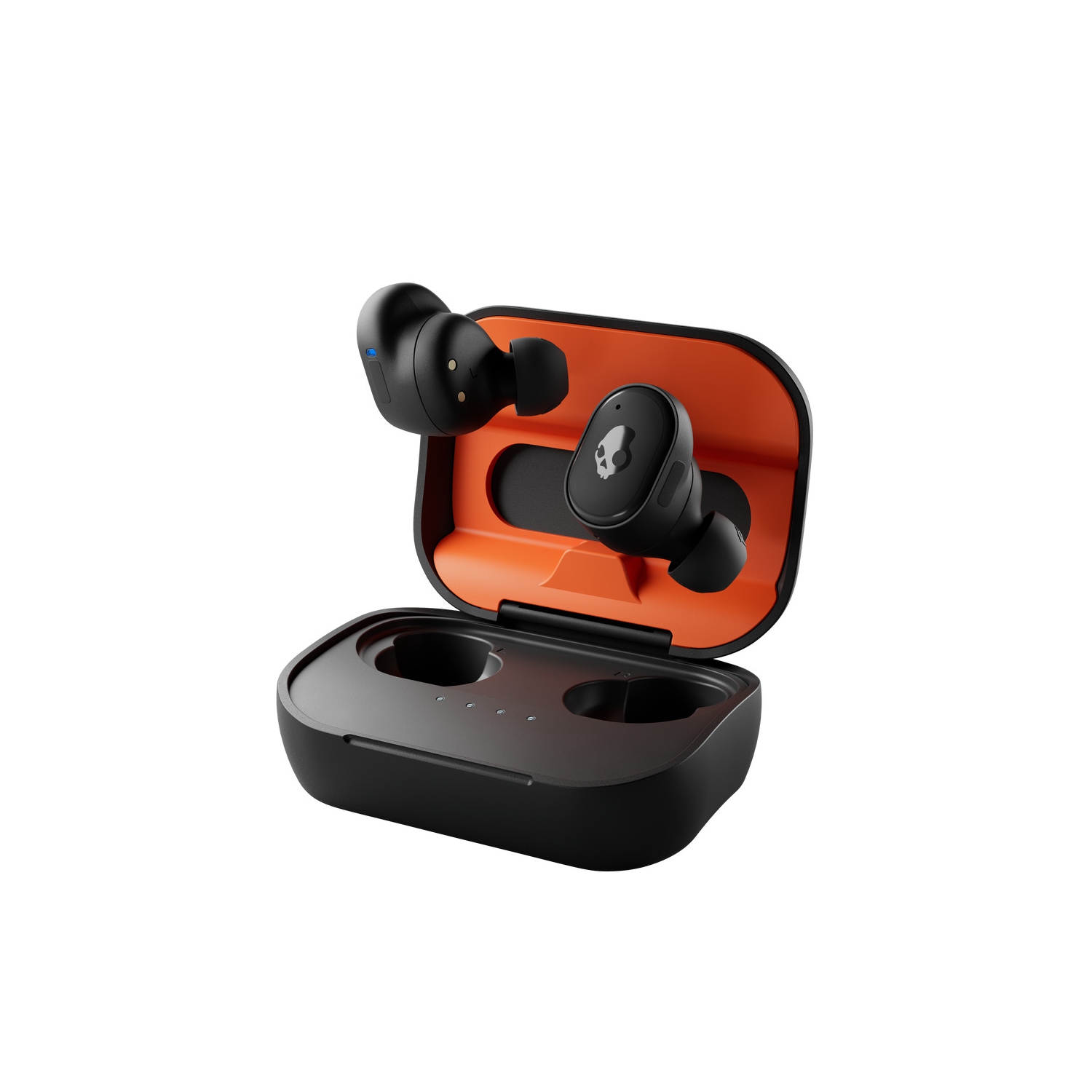 Skullcandy Grind True Wireless Earphones with Mic - Black/Orange - S2GTW-P752