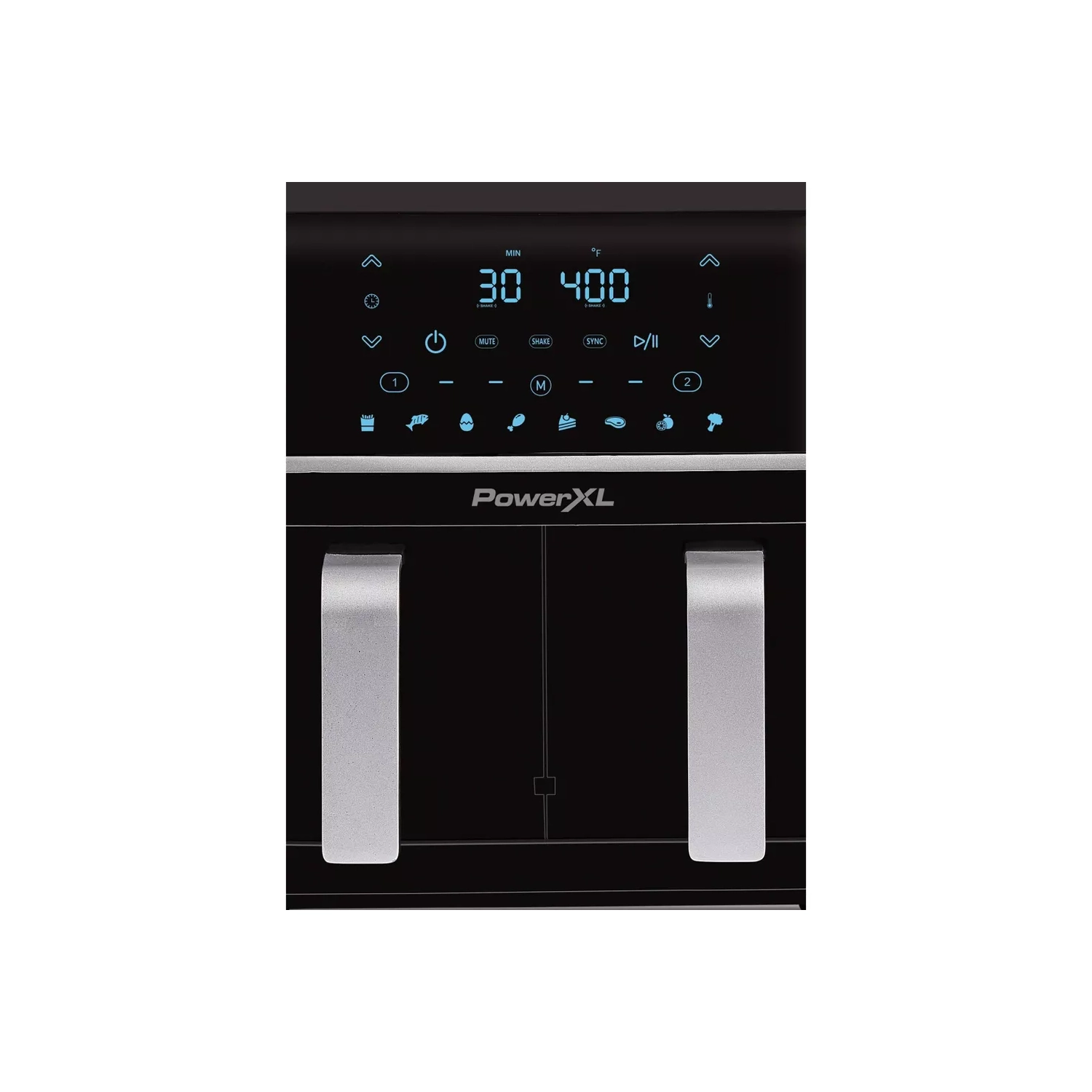 PowerXL Vortex 10-QT Dual Basket Air Fryer, 7-in-1 2-Basket Electric Fryer or 1 Extra-Large Capacity Basket, SmartSync Technology, for Entire XL