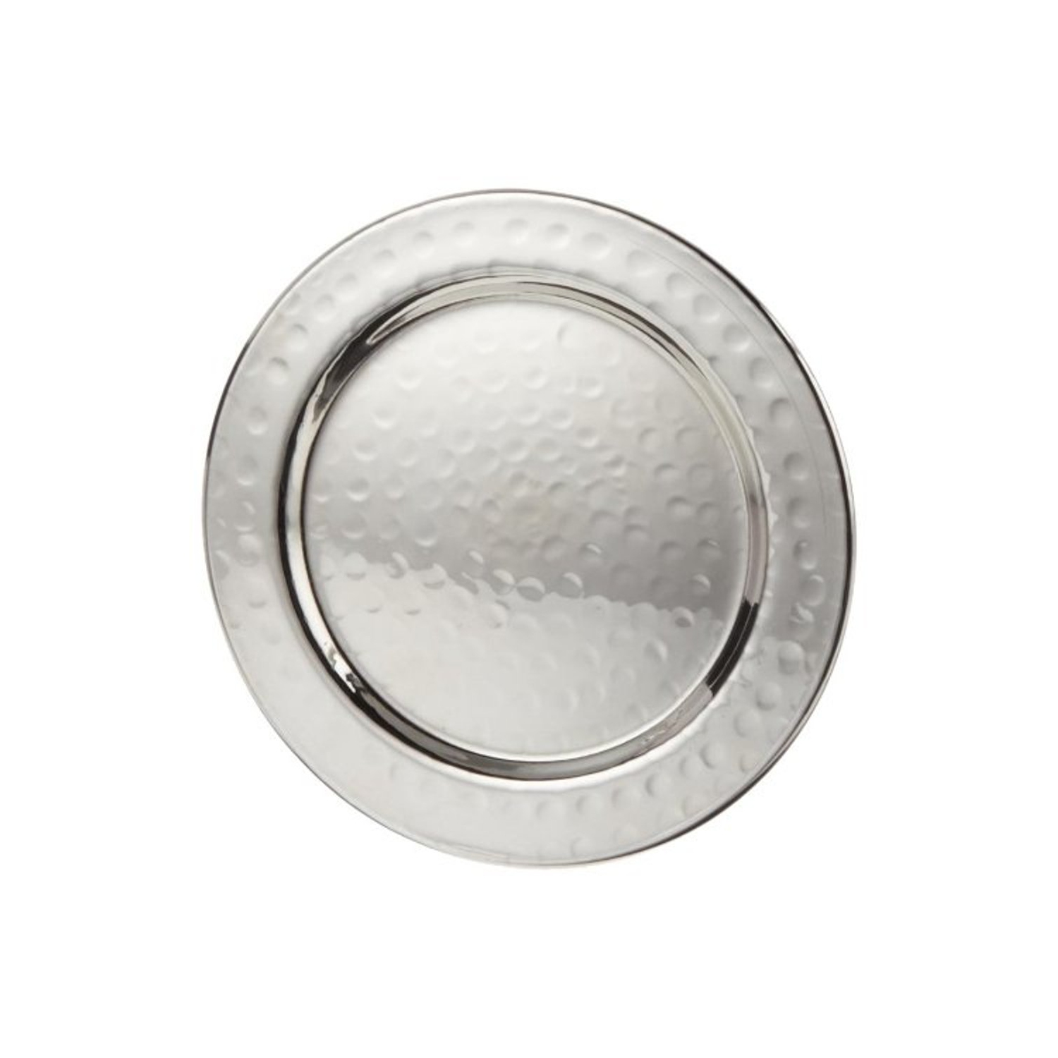 Elegance 4-pc Round Coaster Set Hammered