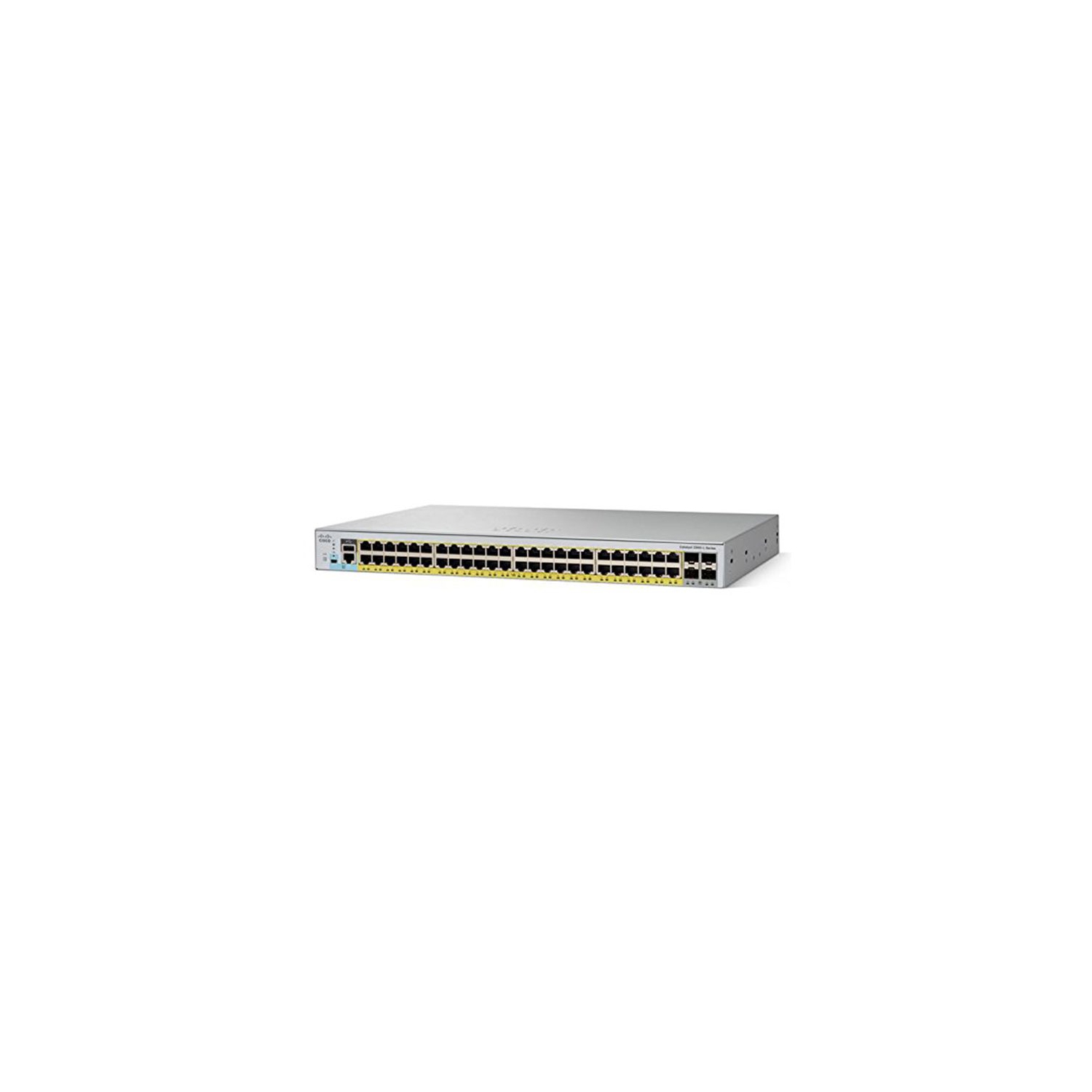 Cisco Catalyst 2960L Switch 2960L 48 port GigE PoE+. 4x10G SFP+. Lan Lite / WS-C2960L-48PQ-LL