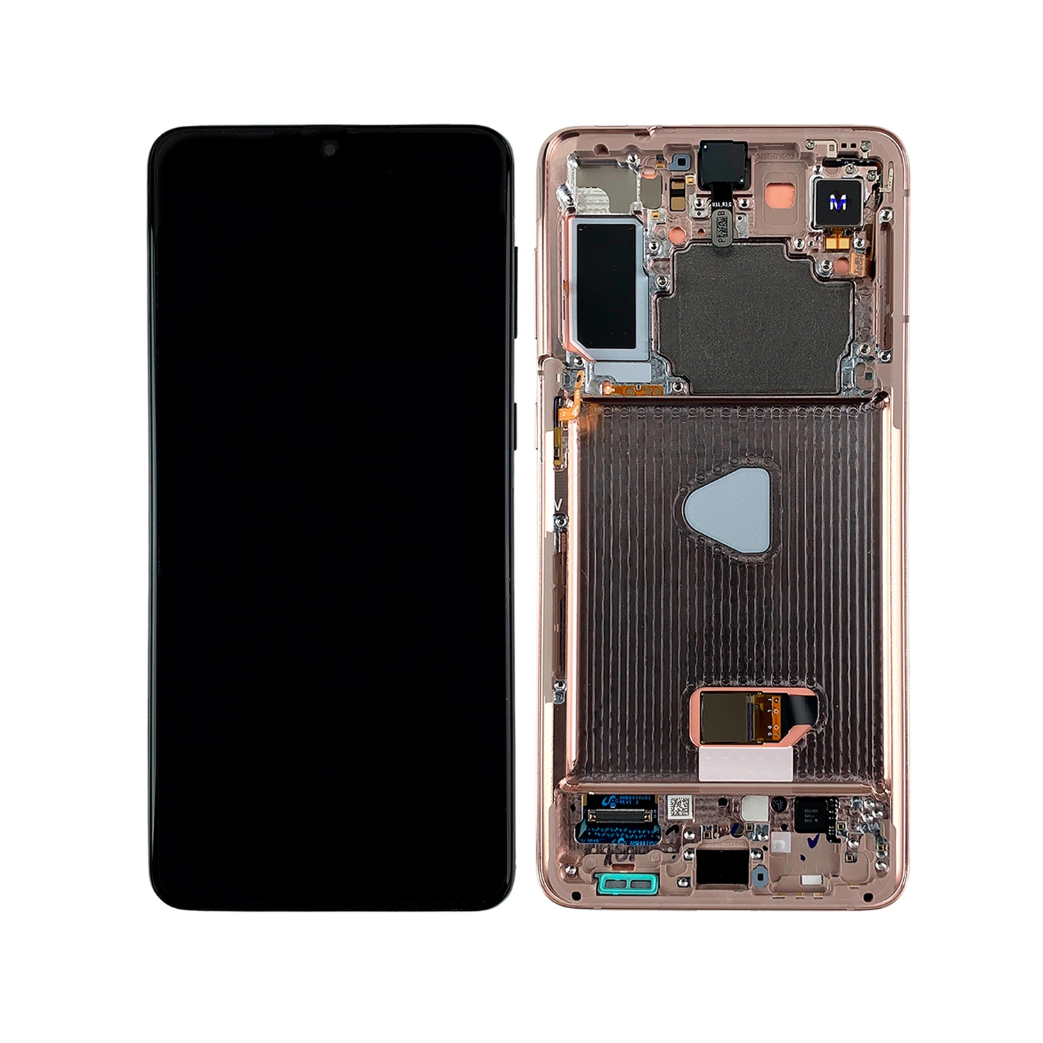 Refurbished (Excellent) - Replacement OLED Assembly With Frame Compatible For Samsung Galaxy S21 Plus 5G SM-G966 - Phantom Violet