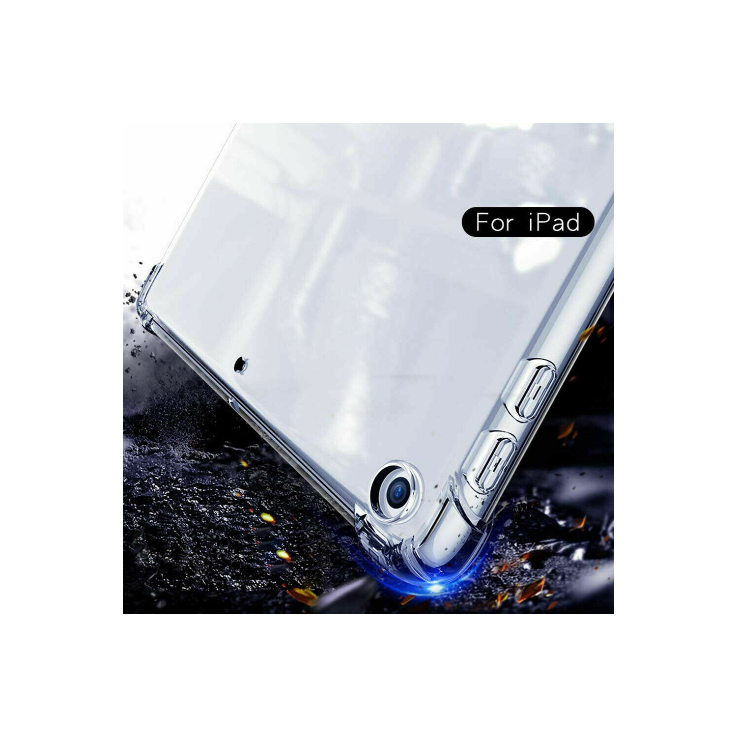 [SupRShield] Clear Case for Apple iPad Mini 1st Generation, iPad Mini 2nd Generation, and iPad Mini 3rd Gen, Clear TPU Soft Shockproof Slim Fit Back