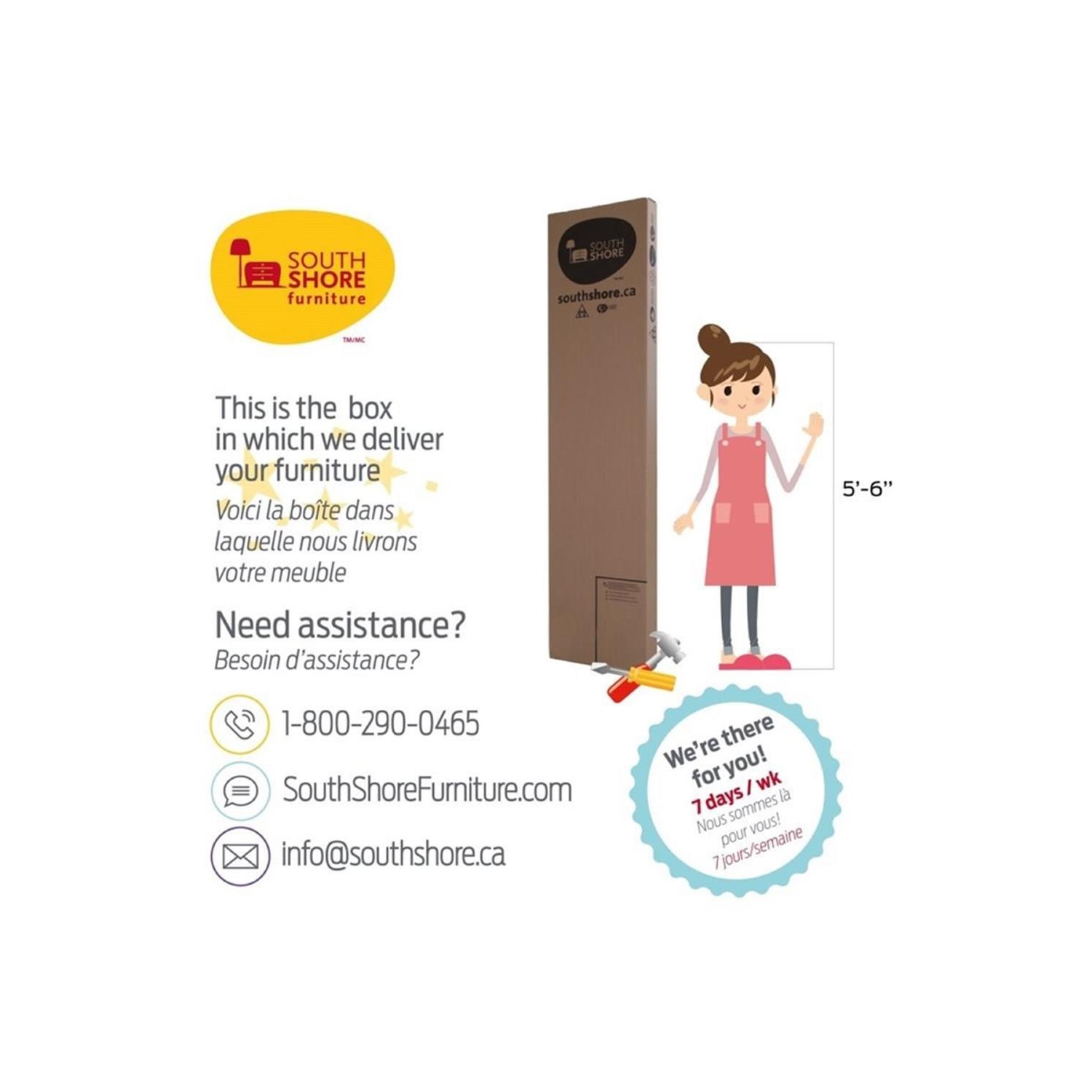 South Shore Ulysses Twin Mates Bed in Blueberry