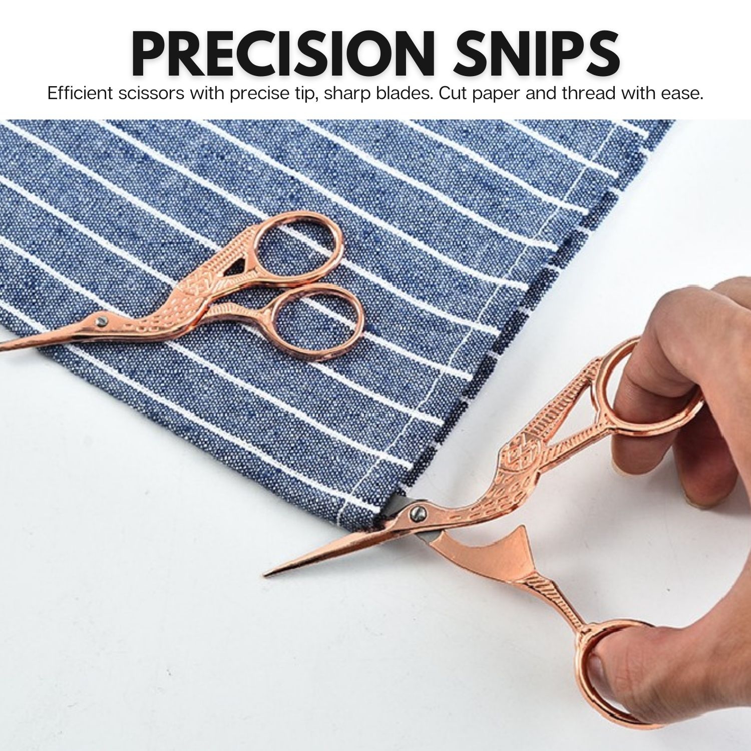 Arolly – 5.51 Ciseaux à broder de style rétro avec lames aiguisées, petites ciseaux de couture tout usage pour le travail d’art et d’aiguilles,