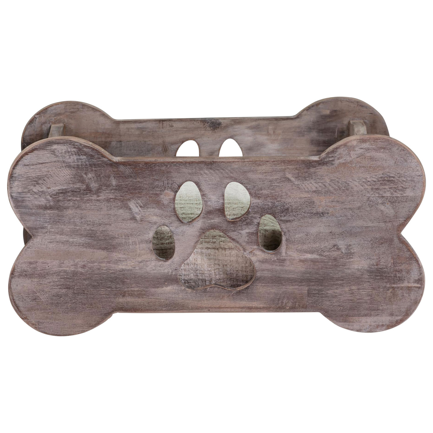 Bowser & Meowser Dog Bone Wood Pet Bed
