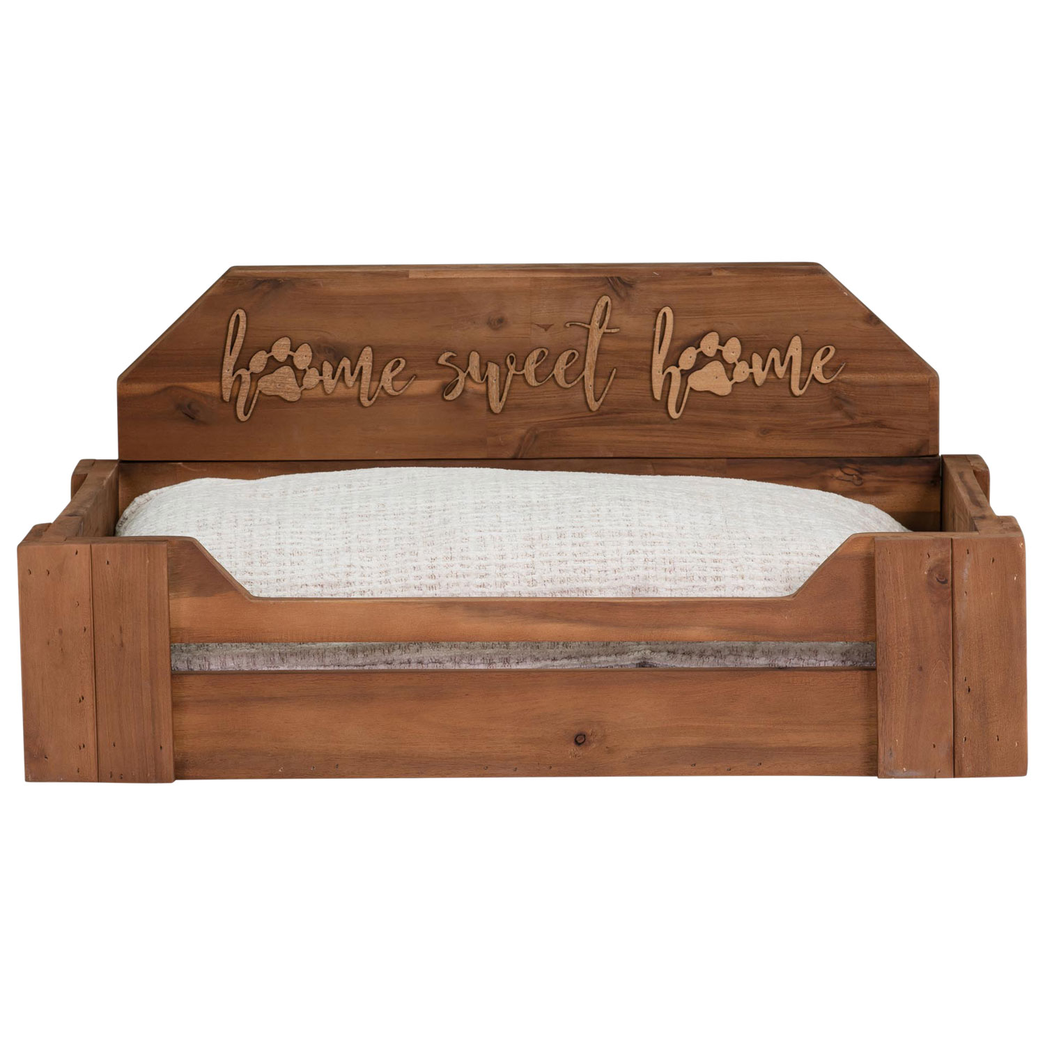 Bowser & Meowser Home Sweet Home Wood Pet Bed