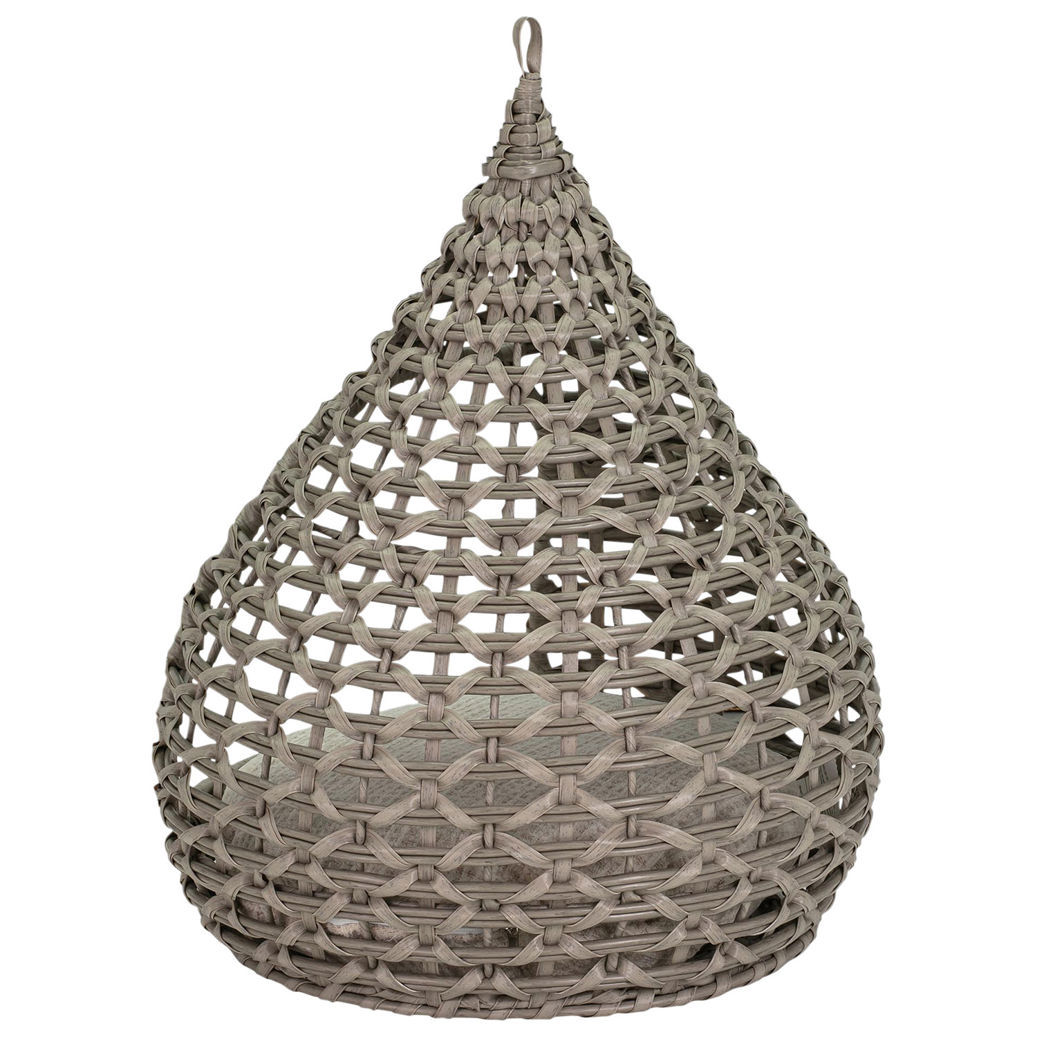 Lit en forme de goutte en osier de résine pour animaux de Bowser & Meowser