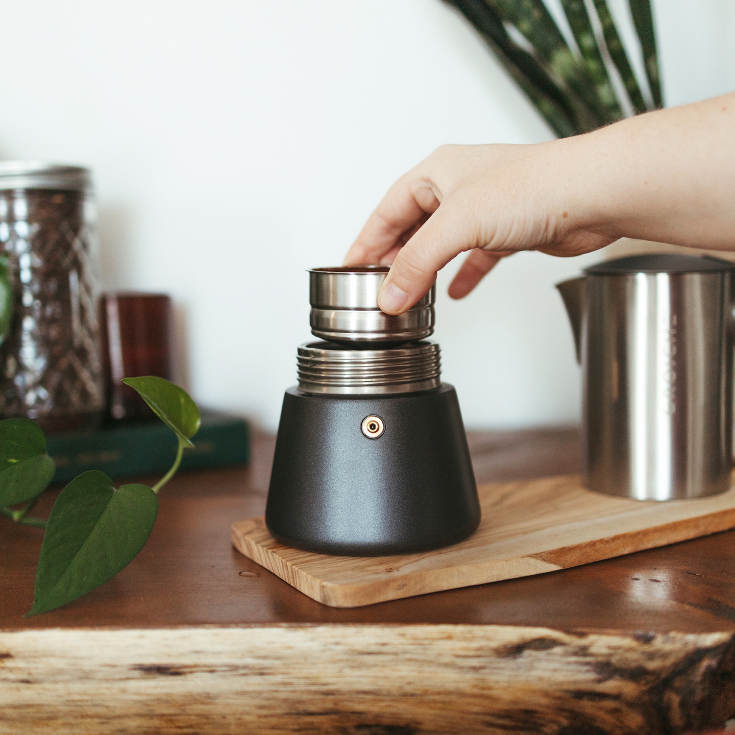 GROSCHE MILANO STEEL 10 Espresso Cups Stainless Steel Stovetop Espresso Maker | Moka Pot - Coffee Maker for Induction Gas or Electric Stoves -