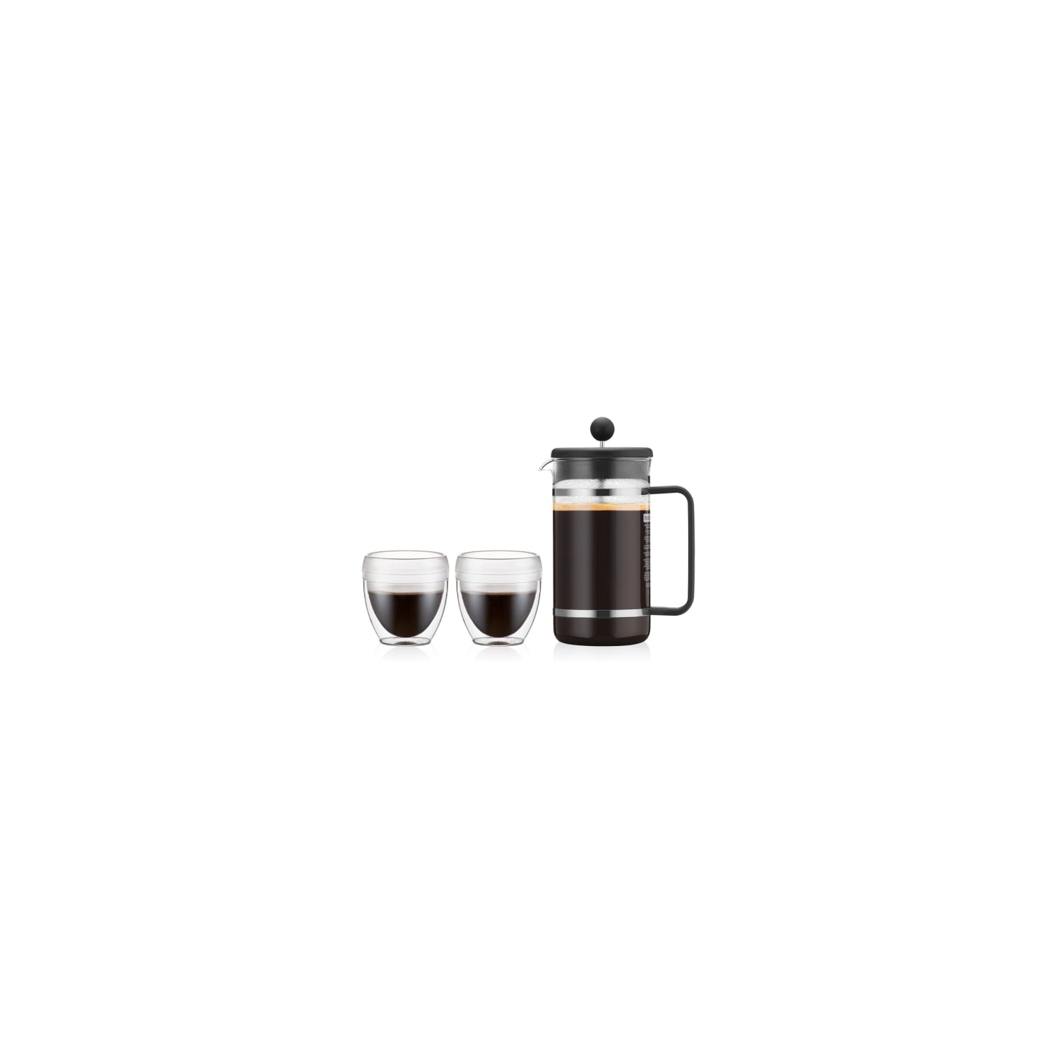 Bodum Bistro 1L 110V Shatterproof Tumblers Hot Water Dispenser Plastic Black Coffee Maker