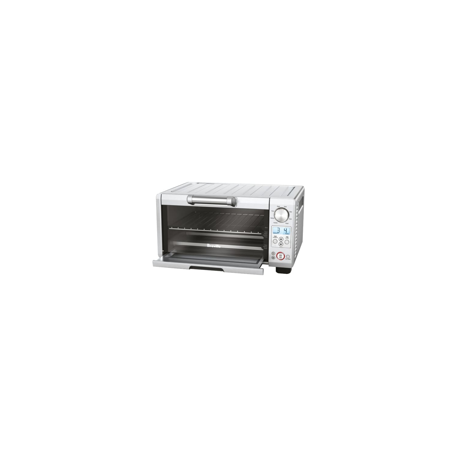 Mini four intelligent en acier inoxydable argenté de 1800 W, 120 V/8 fonctions de cuisson de Breville