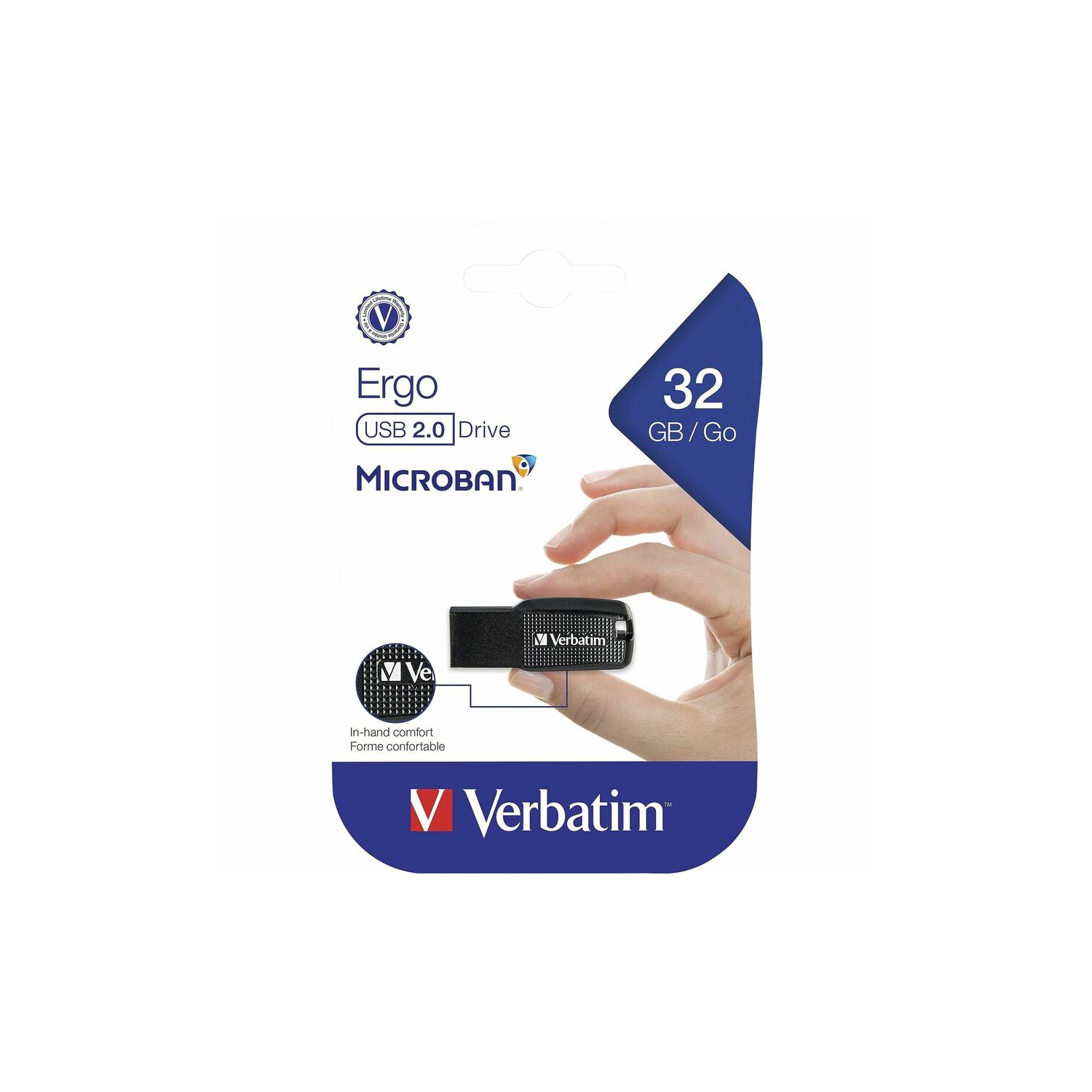 Clé USB 2,0 Ergo 32&nbsp;Go de Verbatim -